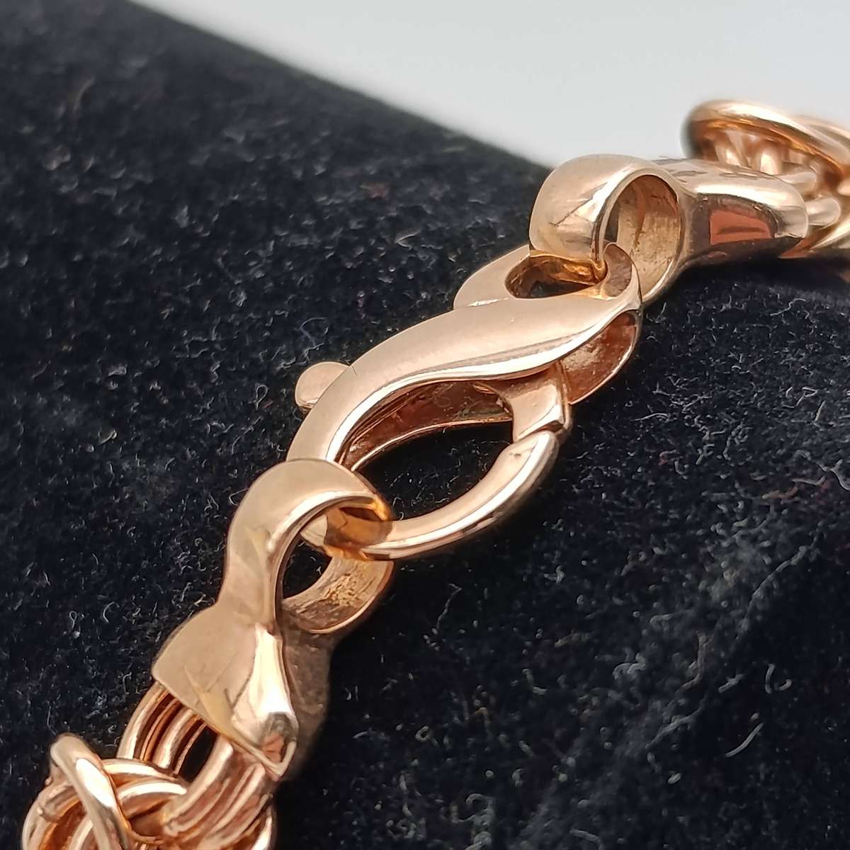 Bronzalline Byzantine Bracelet 18kt Rose gold plated bronze based metal