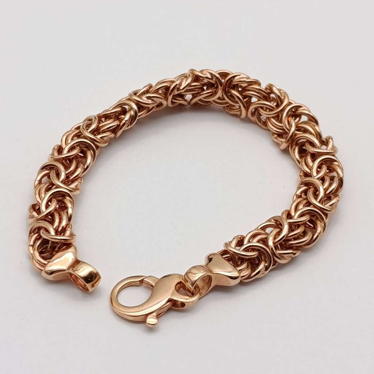 Bronzalline Byzantine Bracelet 18kt Rose gold plated bronze based metal