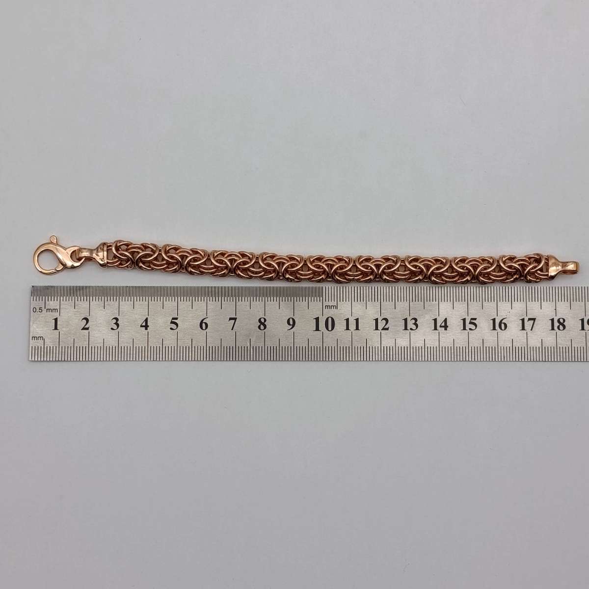 Bronzalline Byzantine Bracelet 18kt Rose gold plated bronze based metal