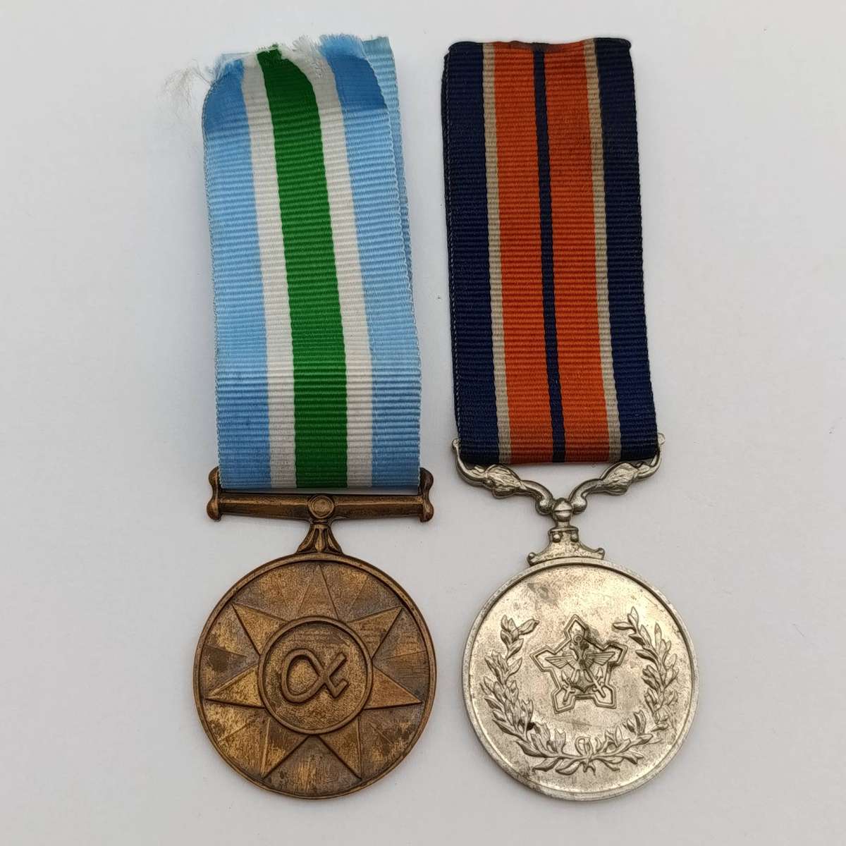 SA Army General service and Unity medal - #200124 and #275461