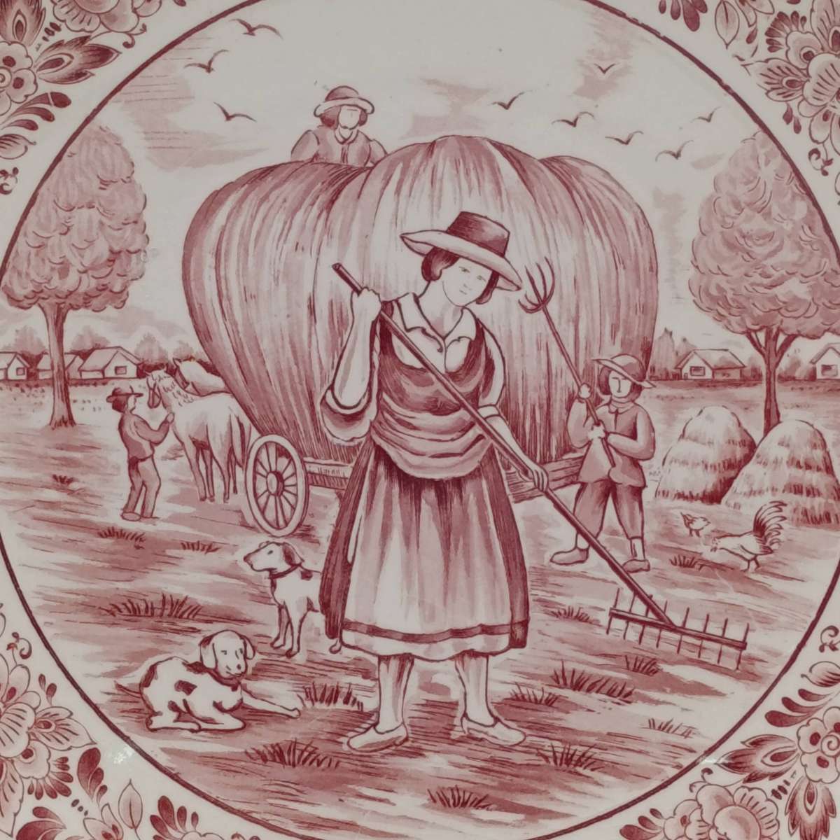 Vintage Royal Crown Delft Holland porcelain plate