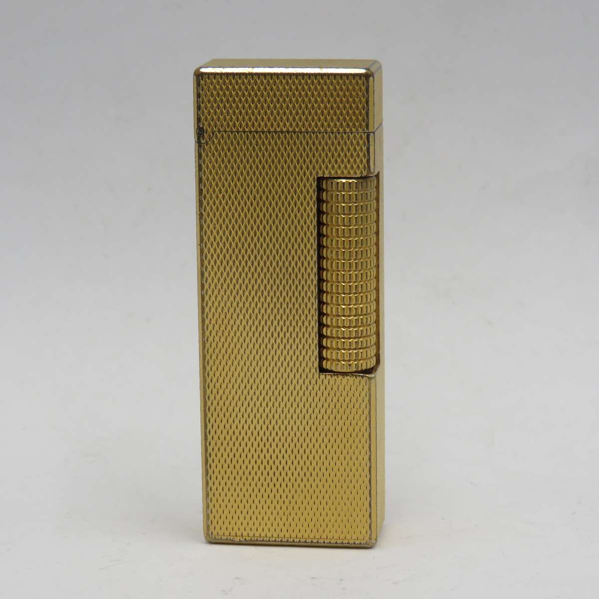 Original vintage Dunhill pocket lighter - gold plated - working