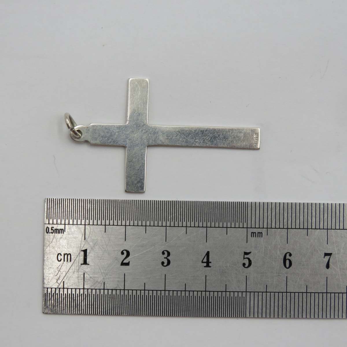 Vintage silver large cross pendant - weighs 3,2g