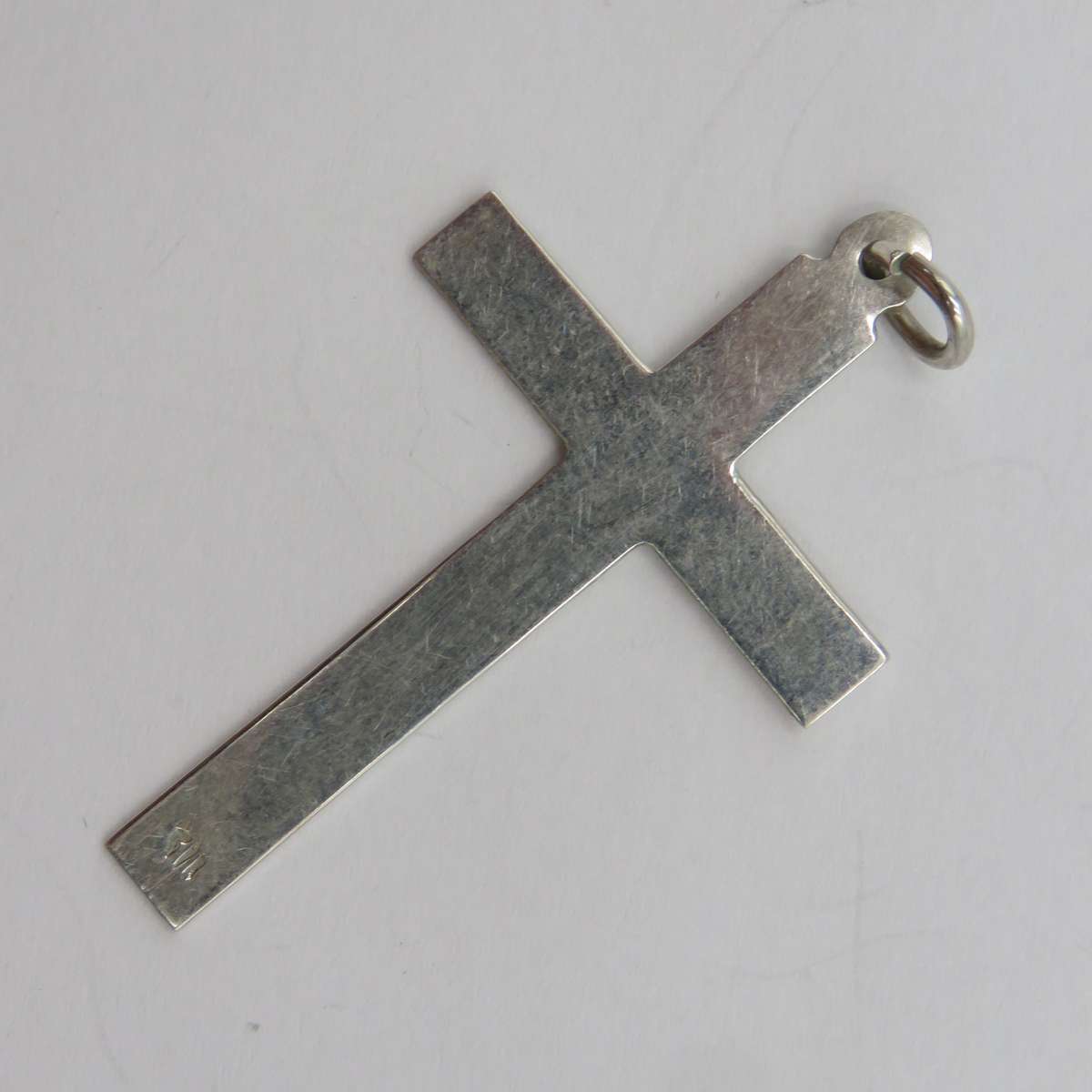 Vintage silver large cross pendant - weighs 3,0g
