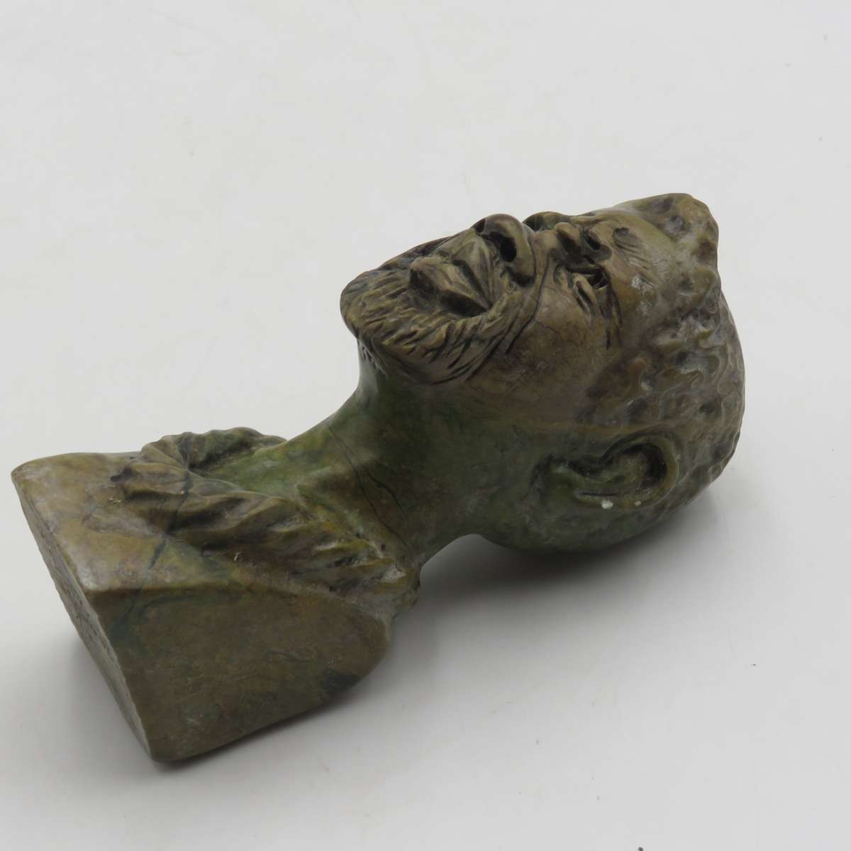 Caleb Samhere Green Opal stone African man carving