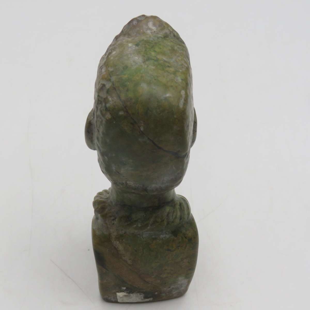 Caleb Samhere Green Opal stone African man carving