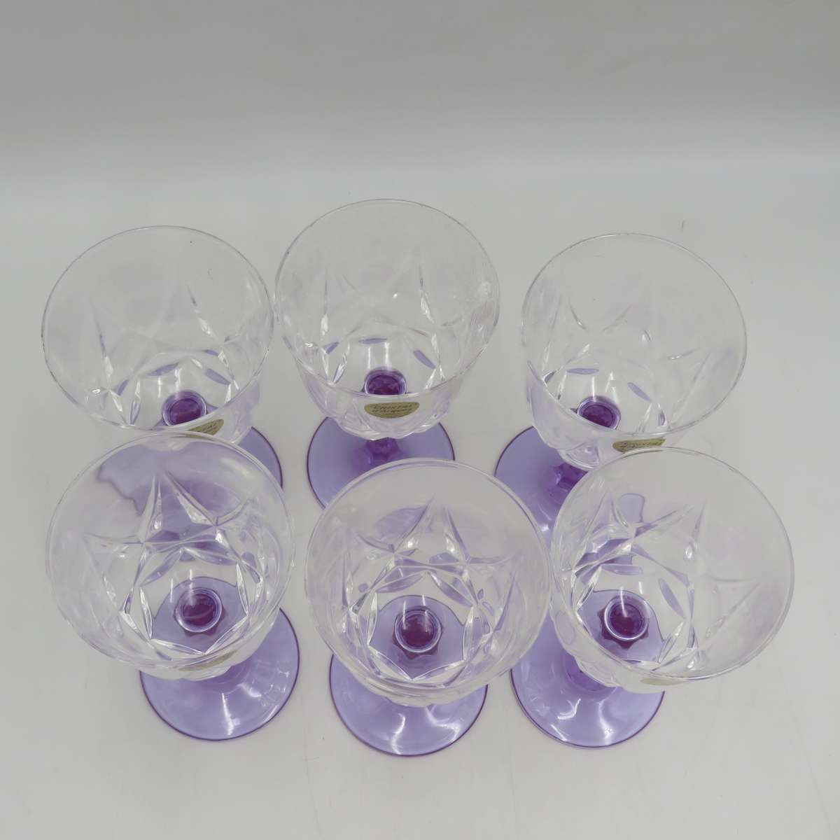 Vintage Set of 6 crystal glasses in original box