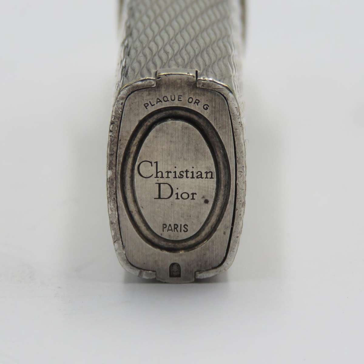 Vintage Christian Dior silverplated lighter - Working