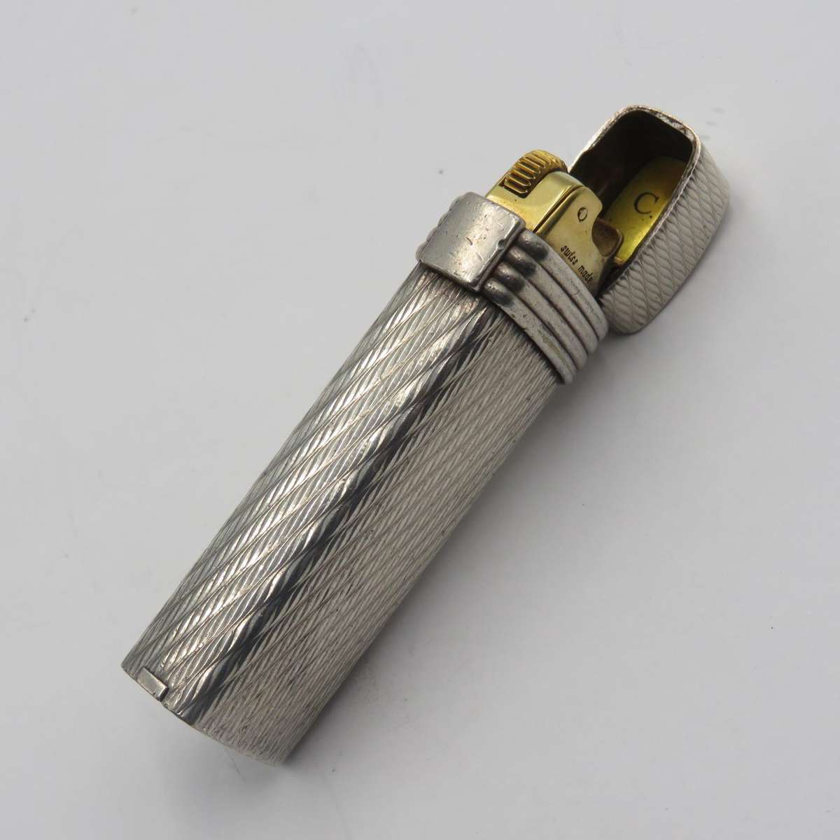 Vintage Christian Dior silverplated lighter - Working