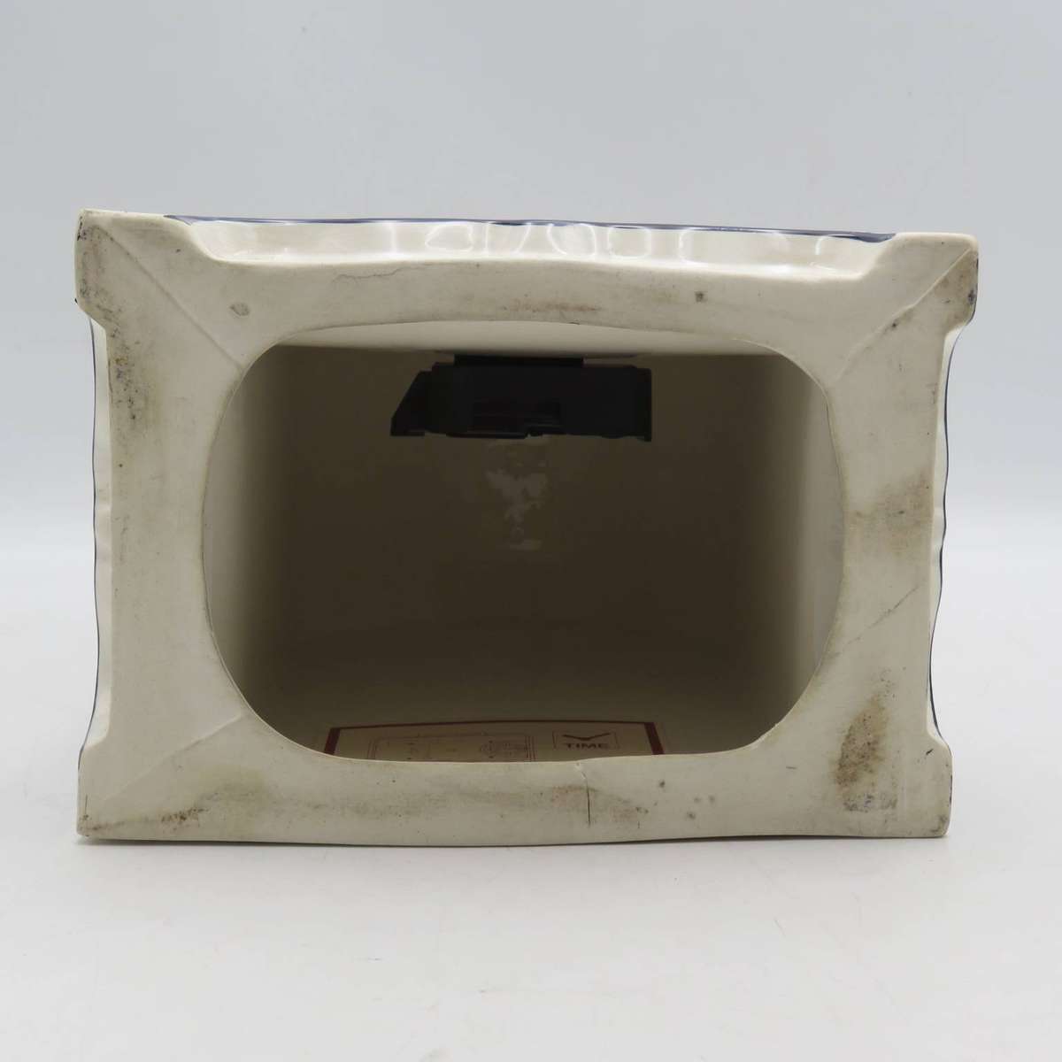 Vintage Delft Collectors Edition porcelain quartz mantel clock - working