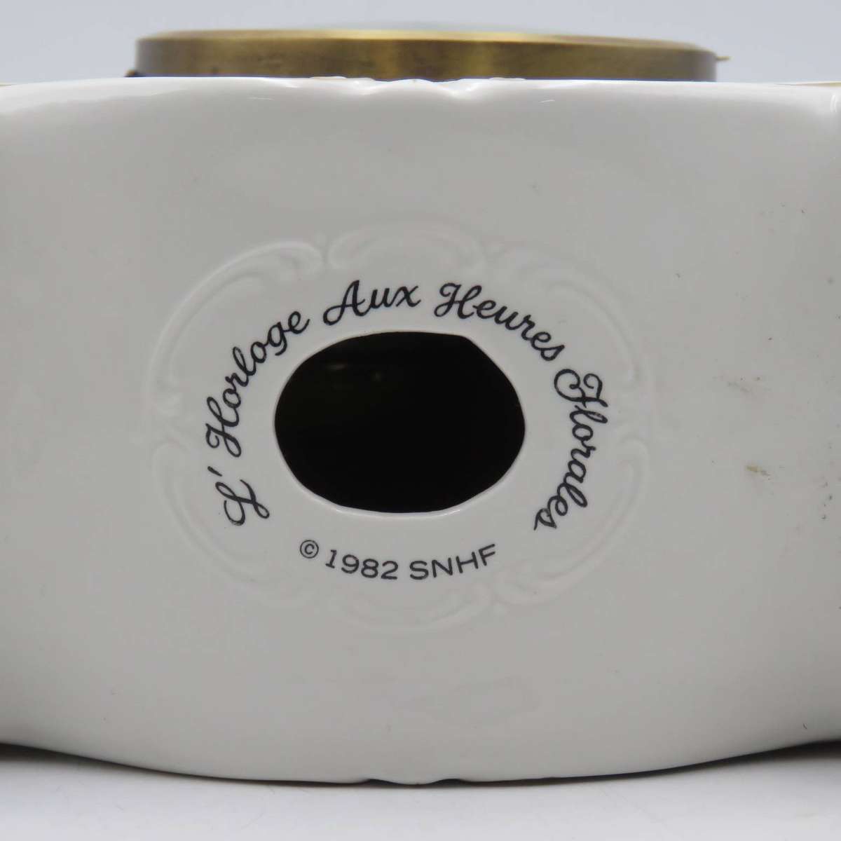 Vintage German Hermle porcelain mantel clock - working