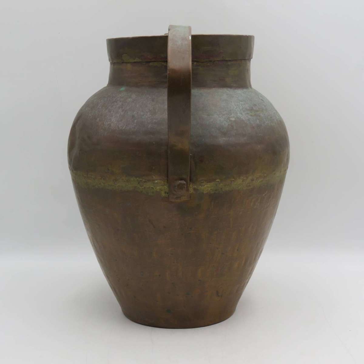 Antique French hammered copper water urn