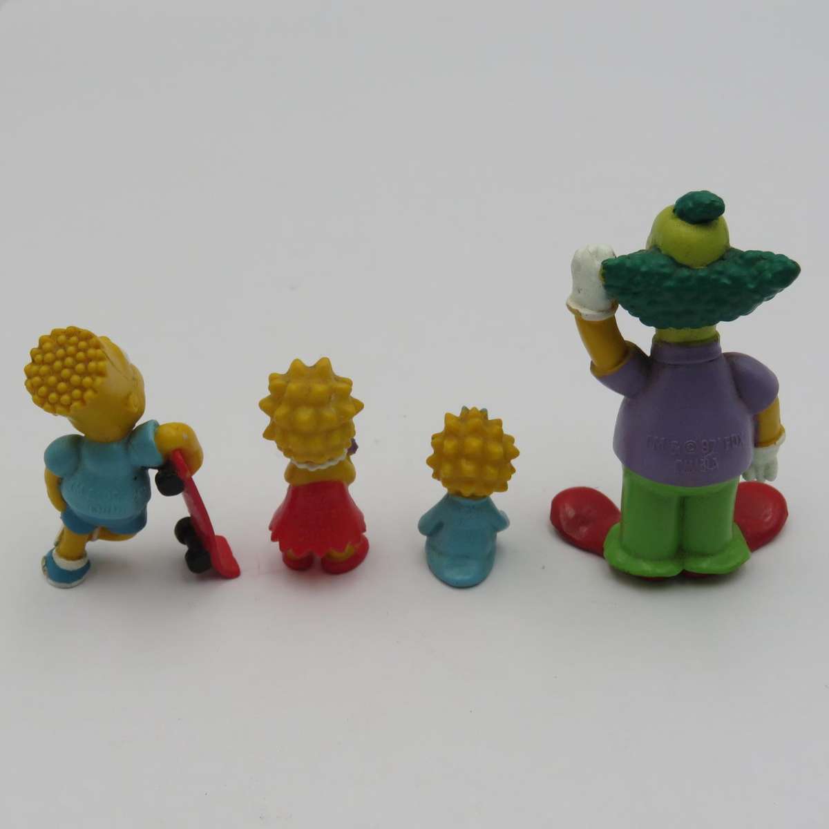 Set of 7 Fox 1997 The Simpsons family figurines