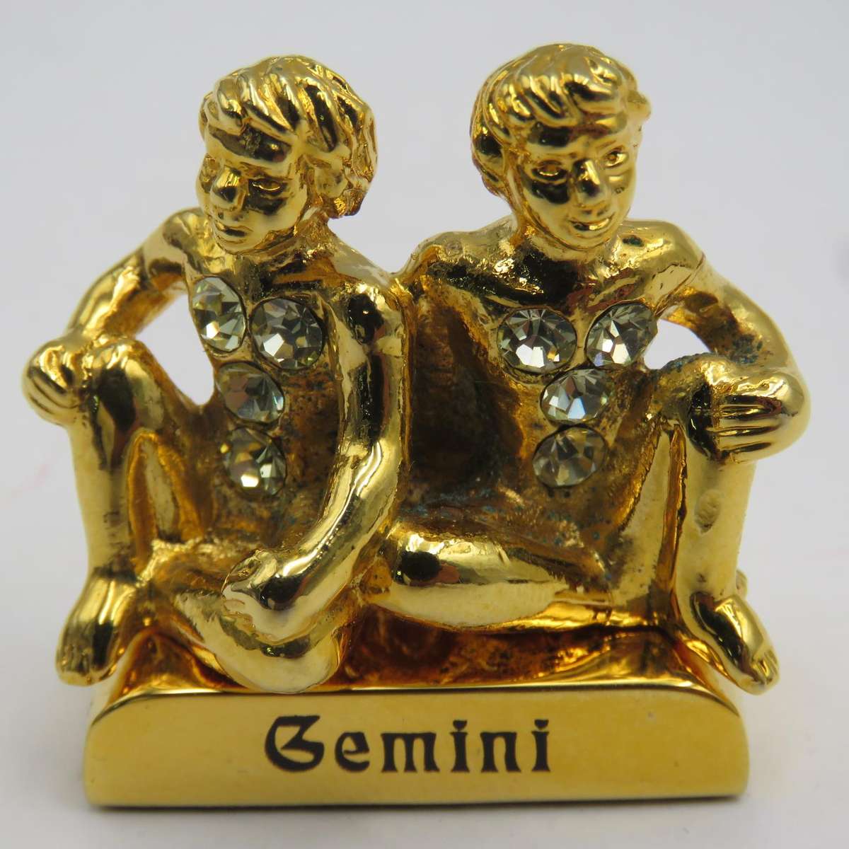 Crystal Temptations Jewelled Zodiacs Gemini figurine