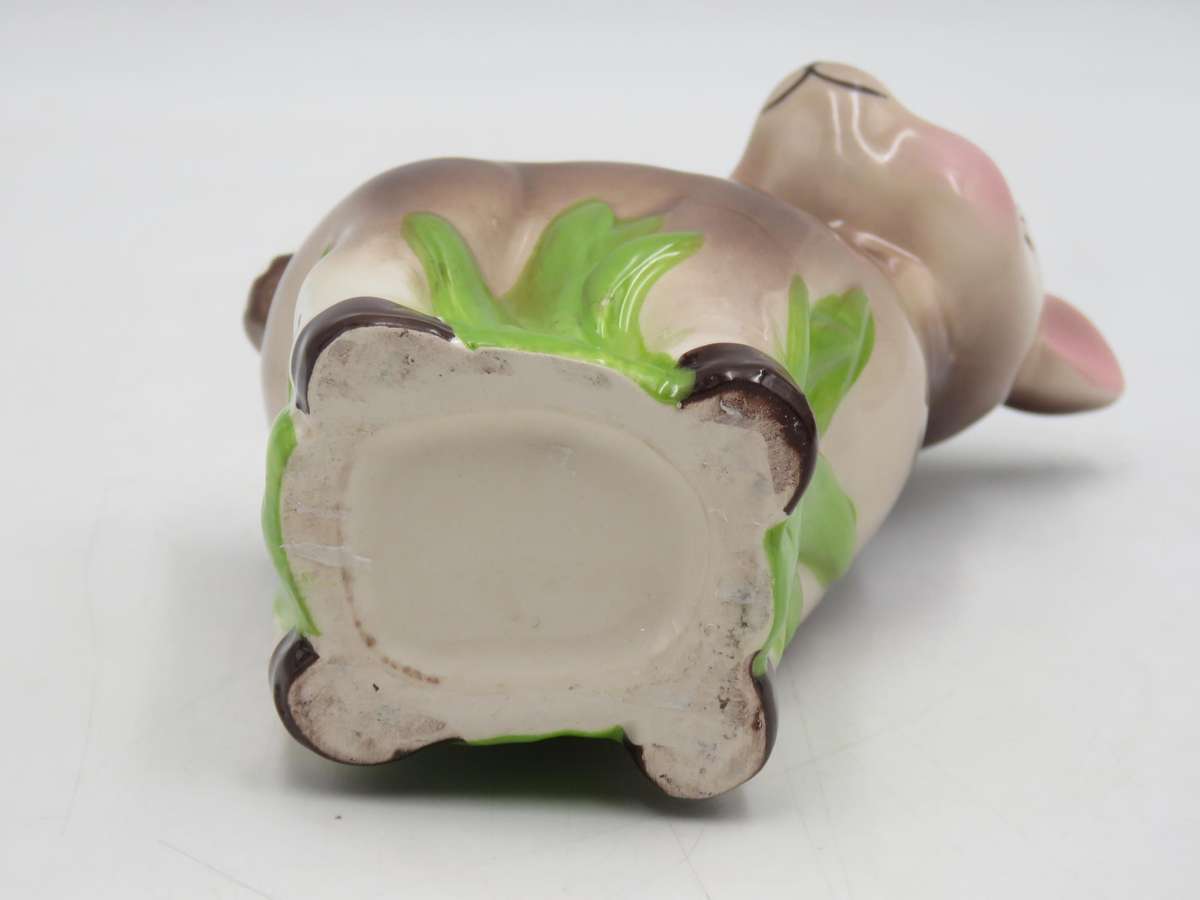 Vintage Bambi deer porcelain flower holder