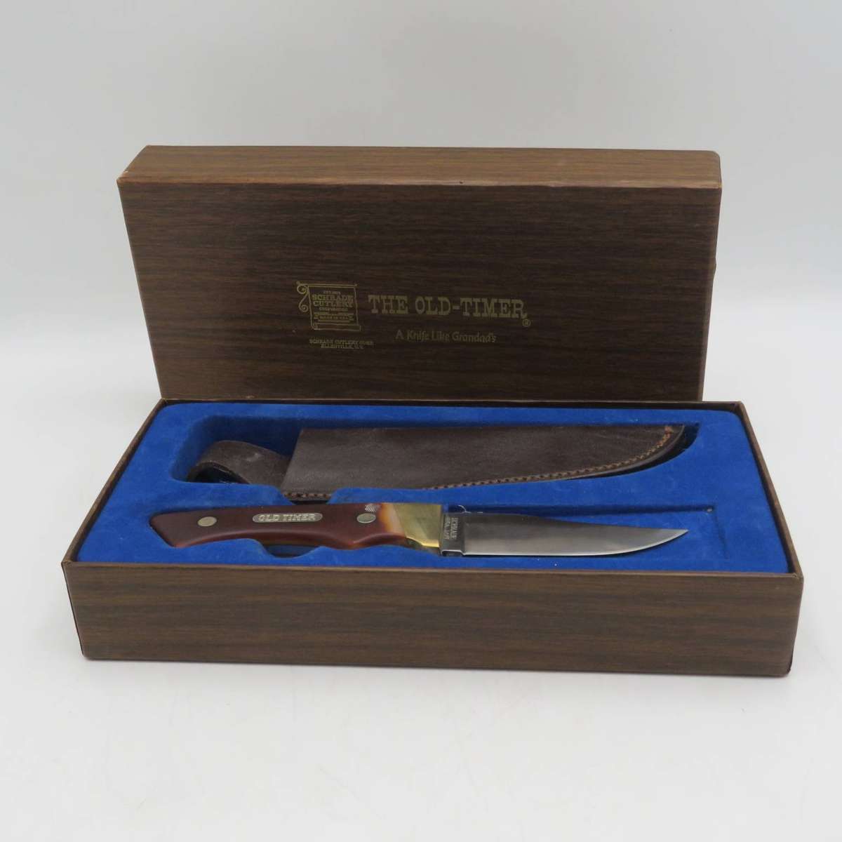 Schrade OLD Timer 140T fixed blade dagger in box with sheath