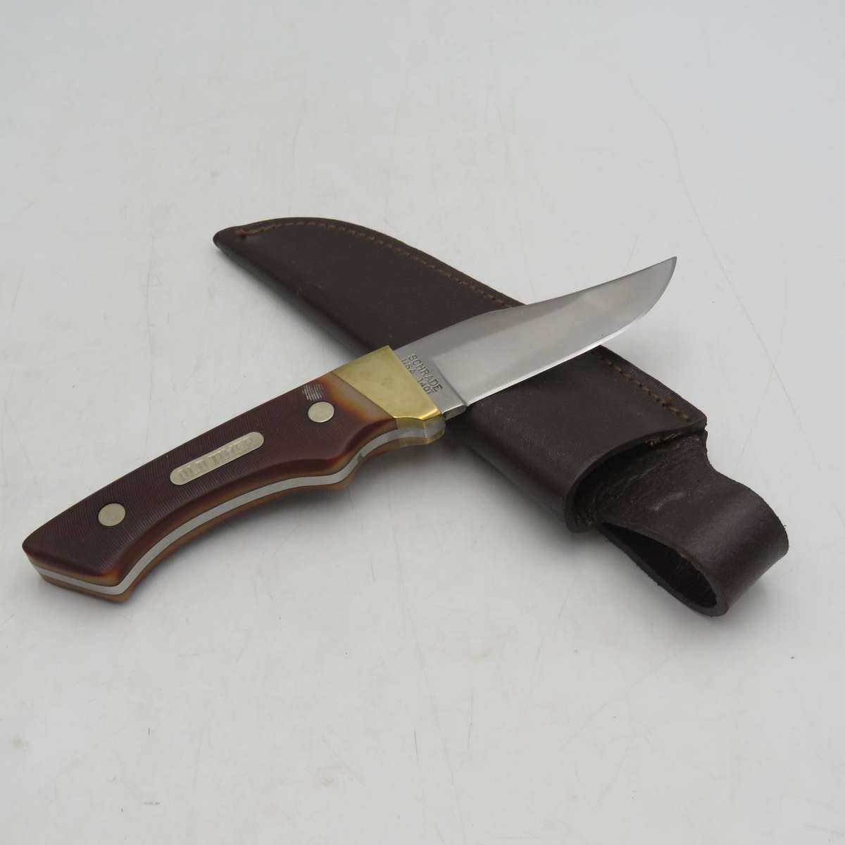 Schrade OLD Timer 140T fixed blade dagger in box with sheath
