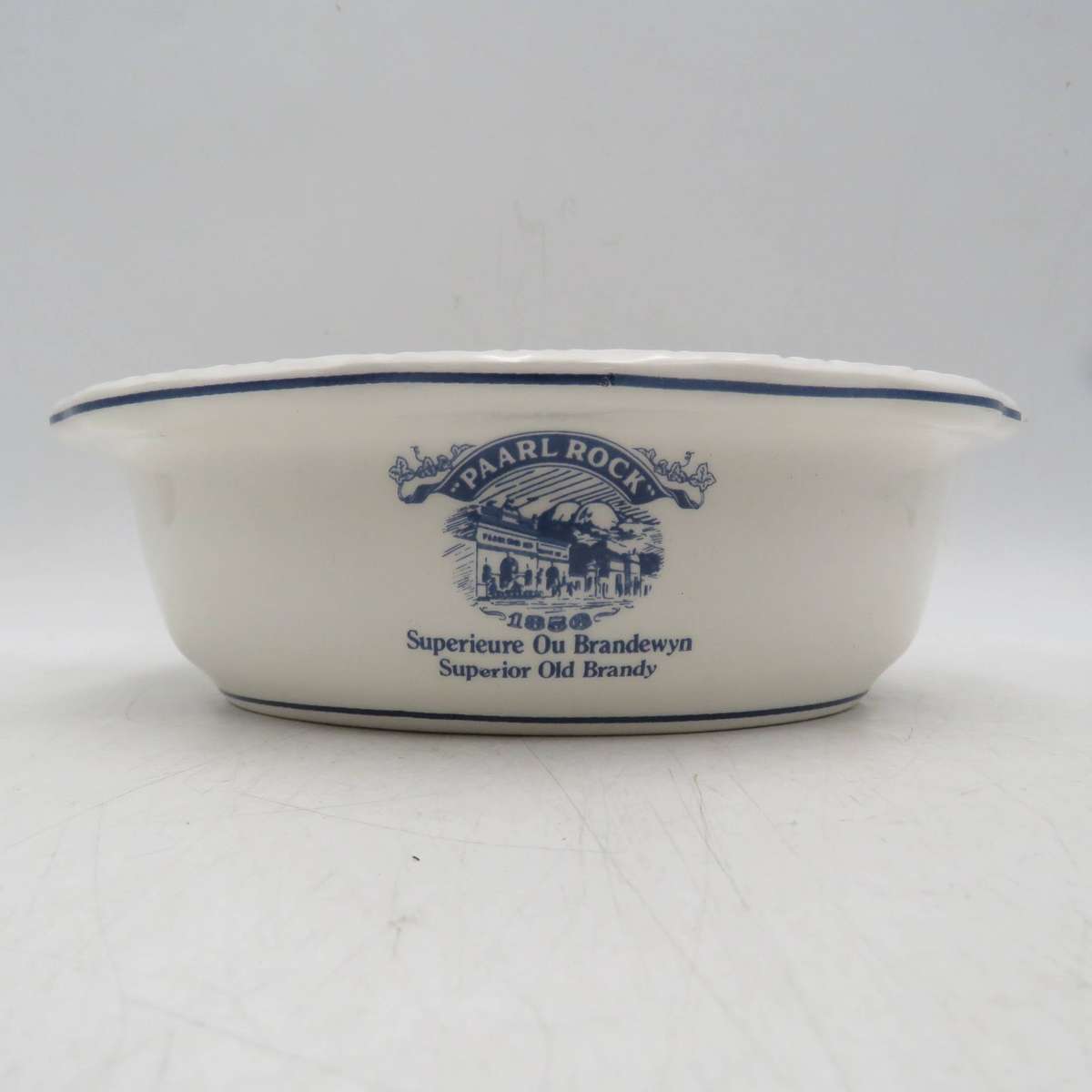 Vintage Paarl Rock Brandy porcelain shaving bowl