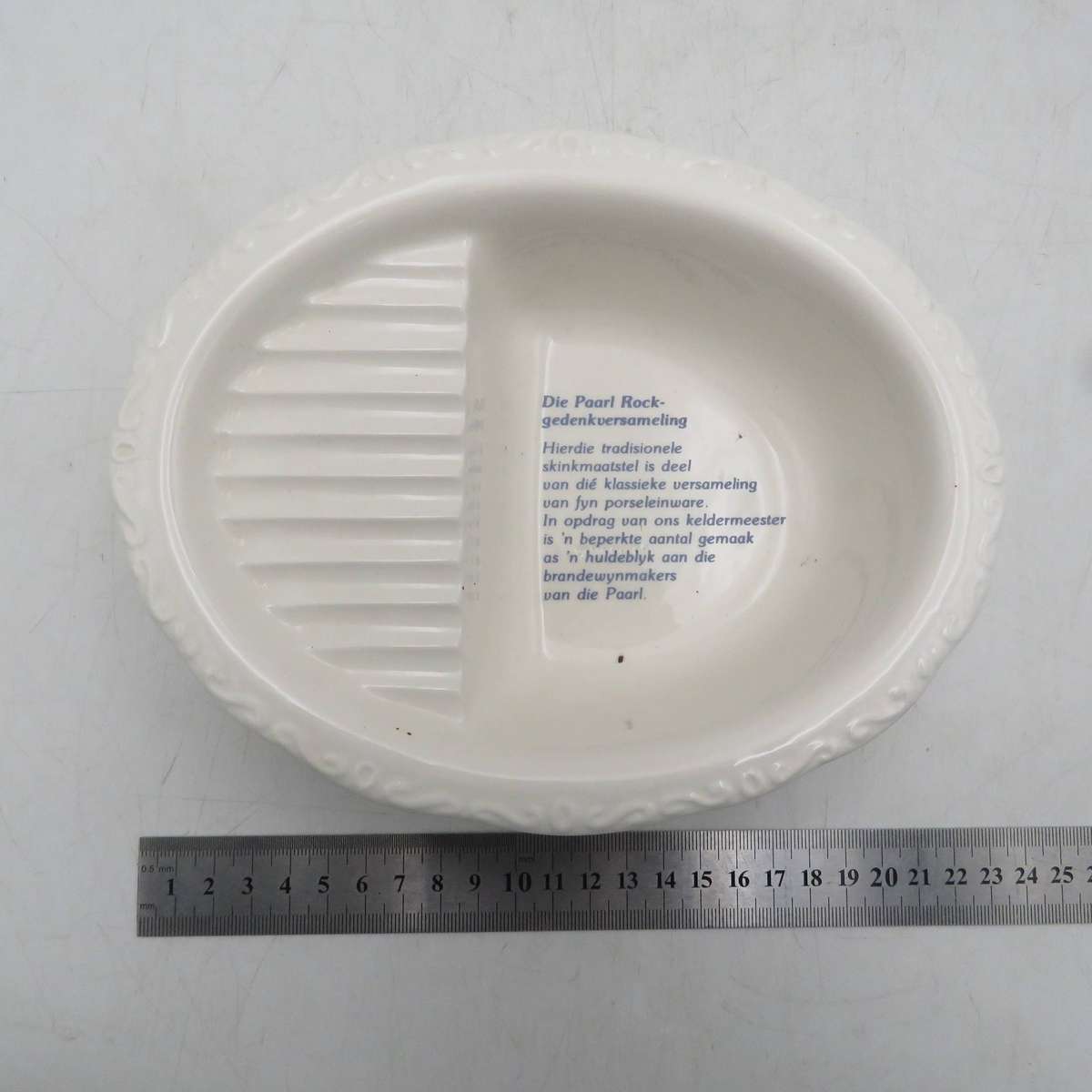 Vintage Paarl Rock Brandy porcelain shaving bowl