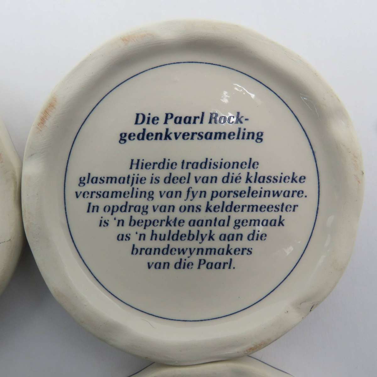Vintage set of 4 Paarl Rock Brandy coasters in box