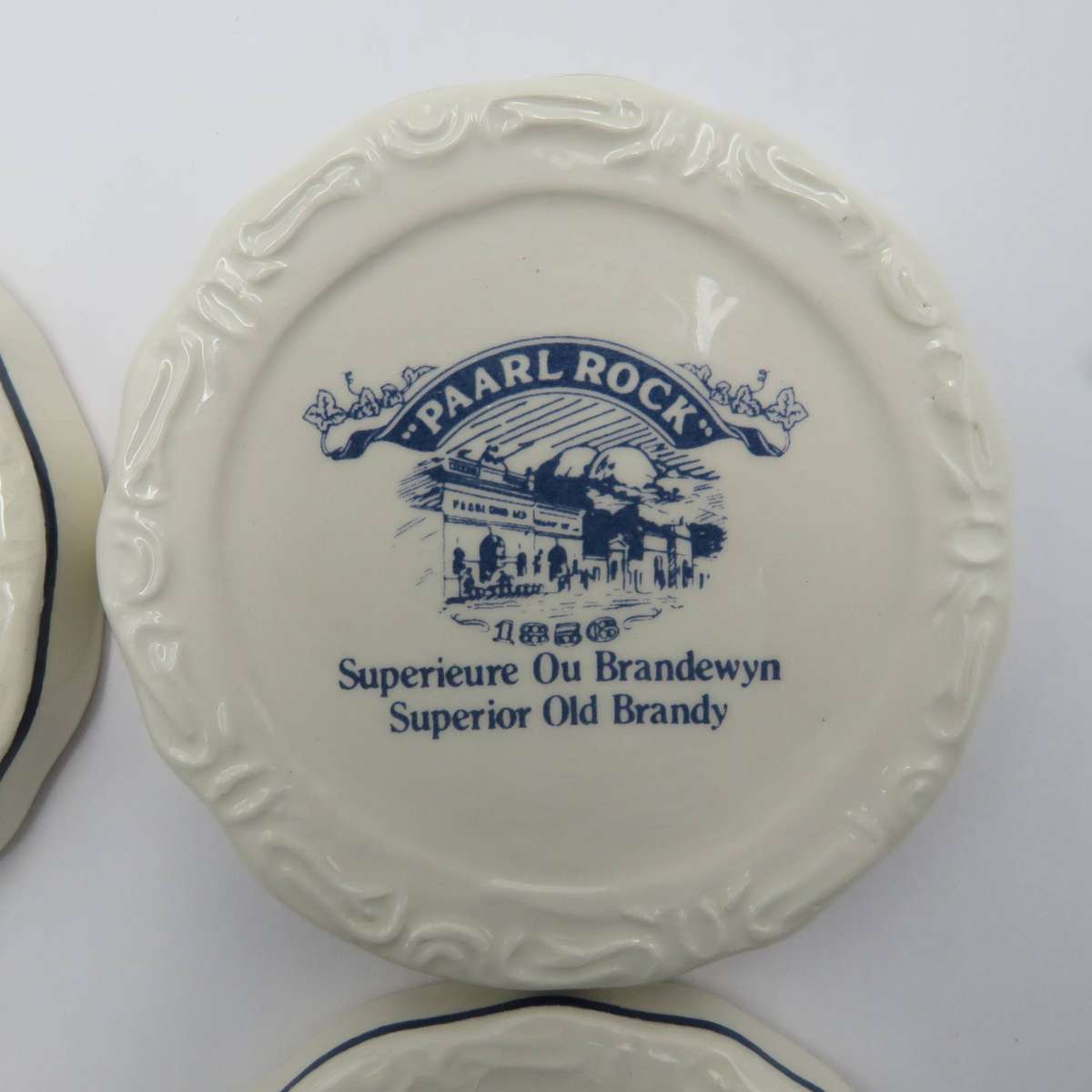 Vintage set of 4 Paarl Rock Brandy coasters in box