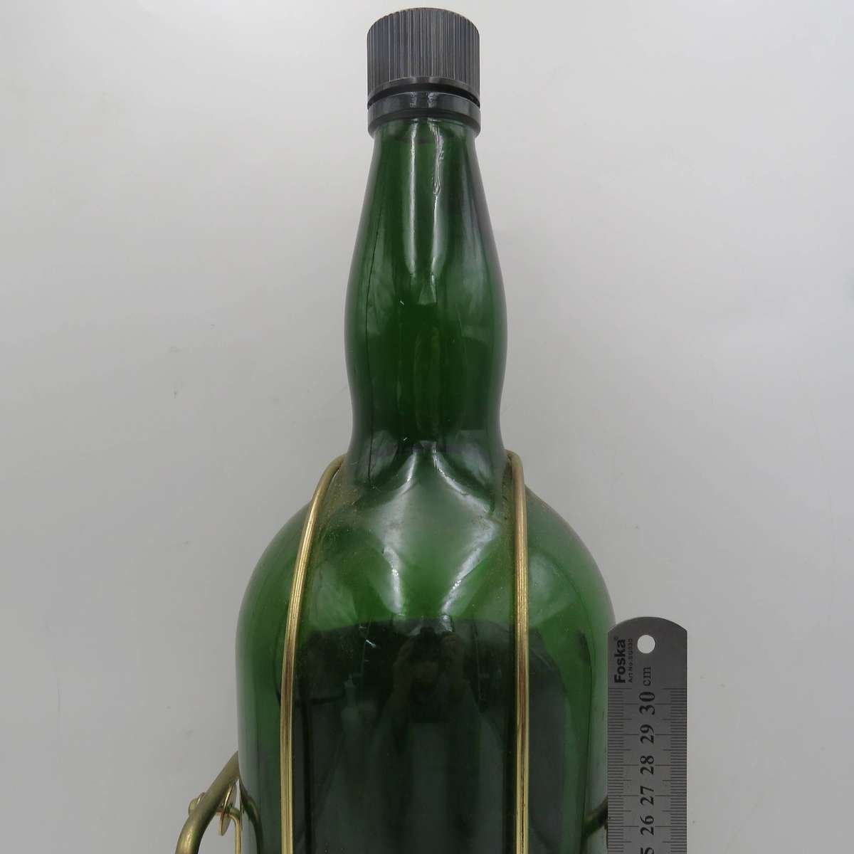 Clan Campbell Scotch Whisky 4.5lt glass bottle on tipping stand - Empty