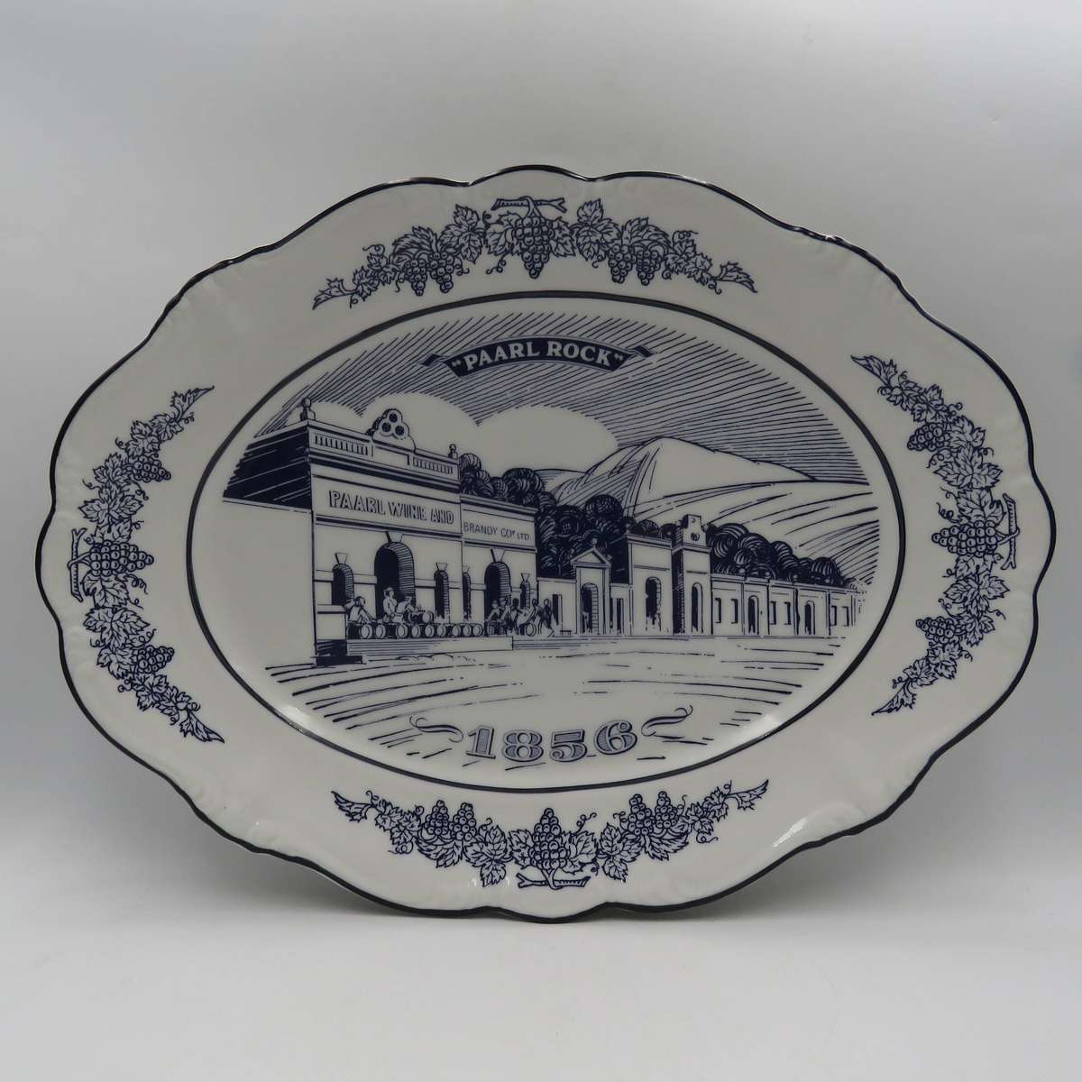 Vintage Paarl Rock Brandy porcelain platter