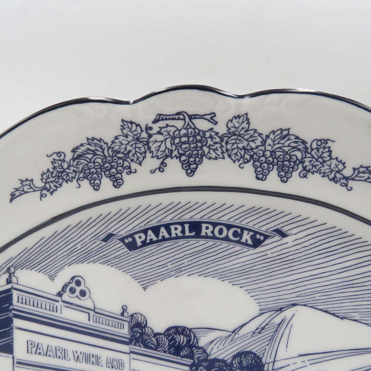 Vintage Paarl Rock Brandy porcelain platter