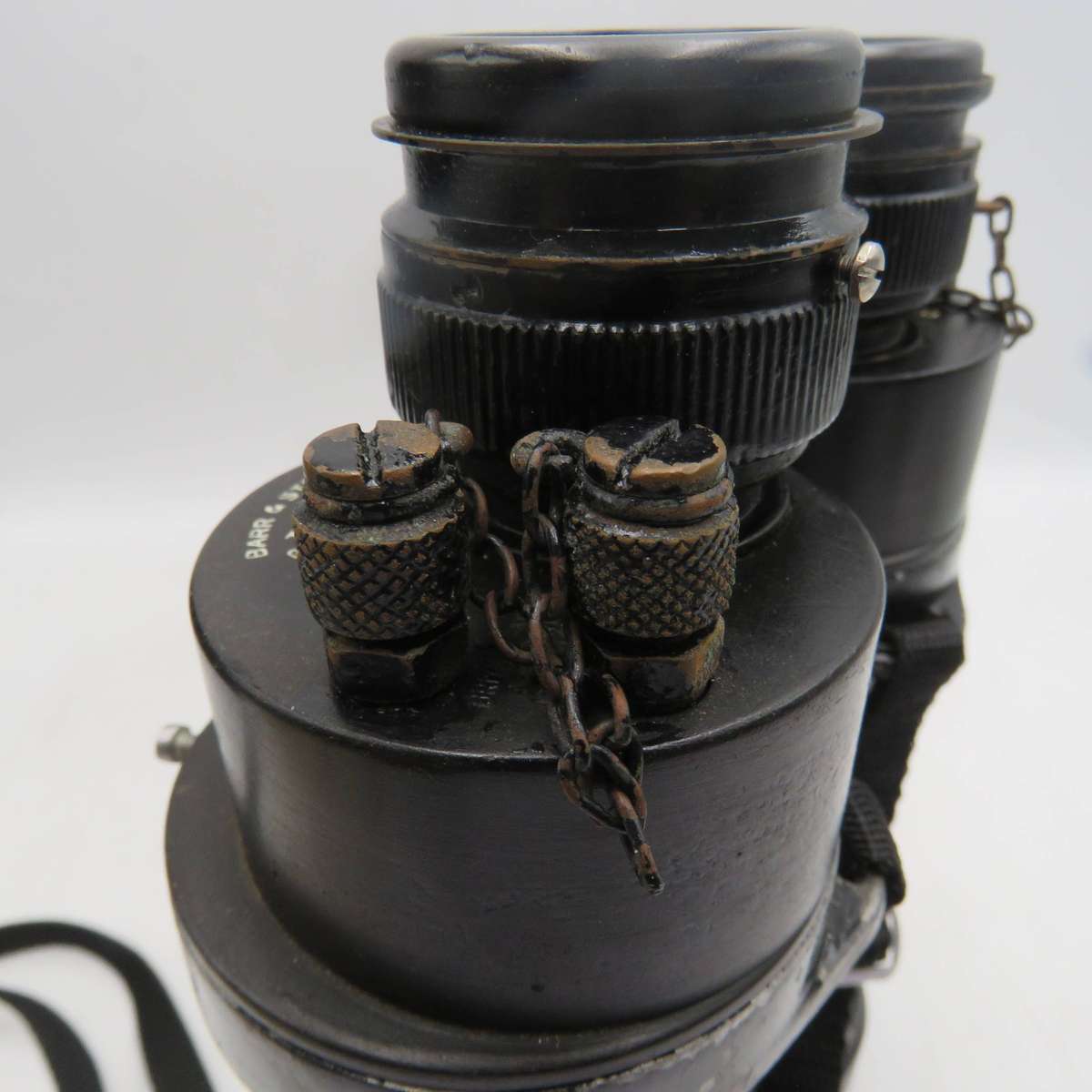 WW2 Bar and Stroud 7x50 CF42 Naval binoculars - very good condition in case - Serial 81011