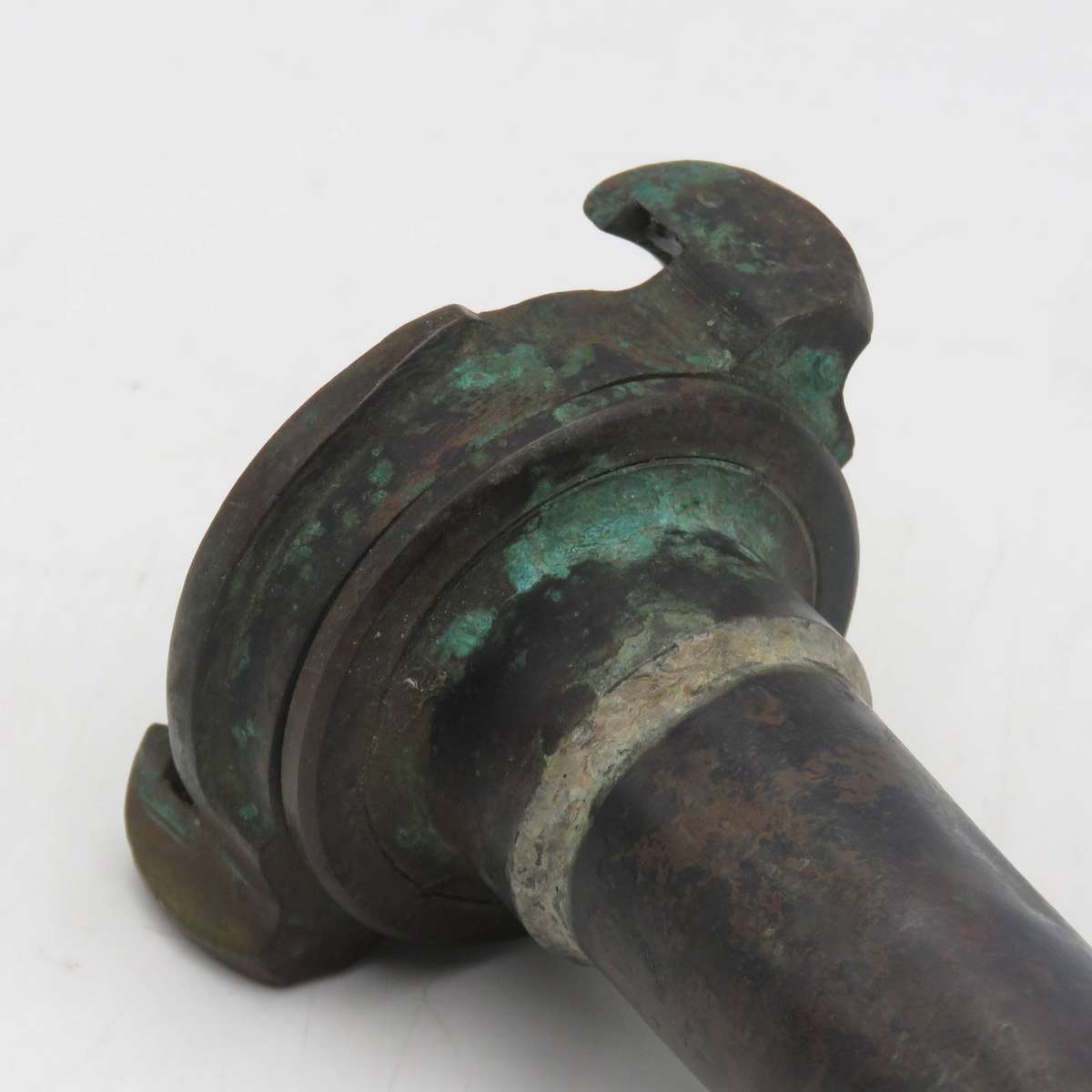 Antique brass fire hose nozzle