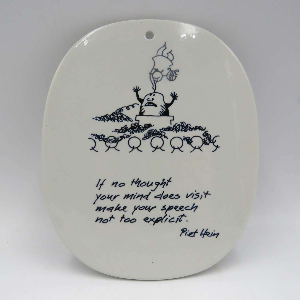 Royal Copenhagen Piet Hein Life Lessons porcelain wall plate