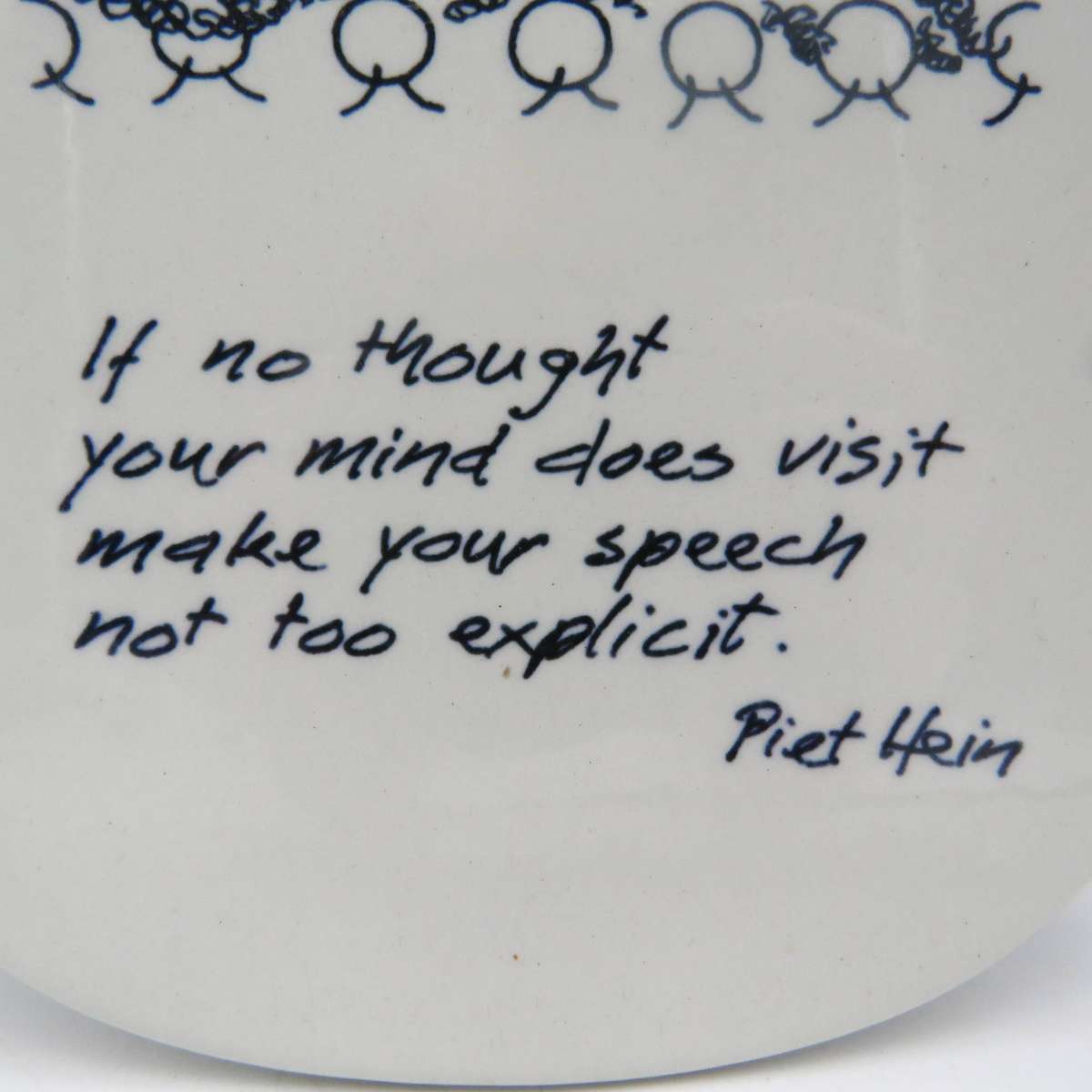 Royal Copenhagen Piet Hein Life Lessons porcelain wall plate