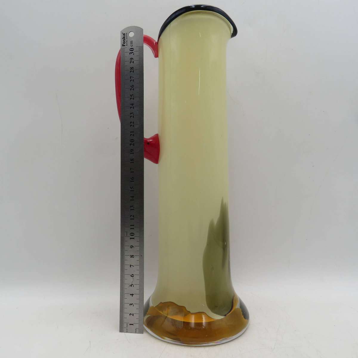 Vintage Kosta Boda Gobi glass designer pitcher - Height 34cm