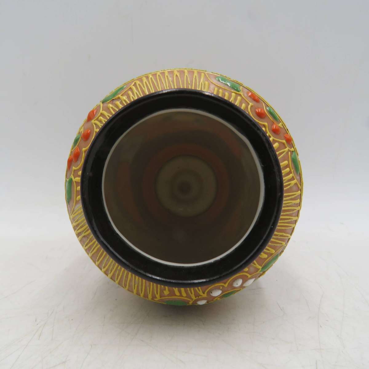 Vintage Japanese Satsuma porcelain vase - marked Foreign