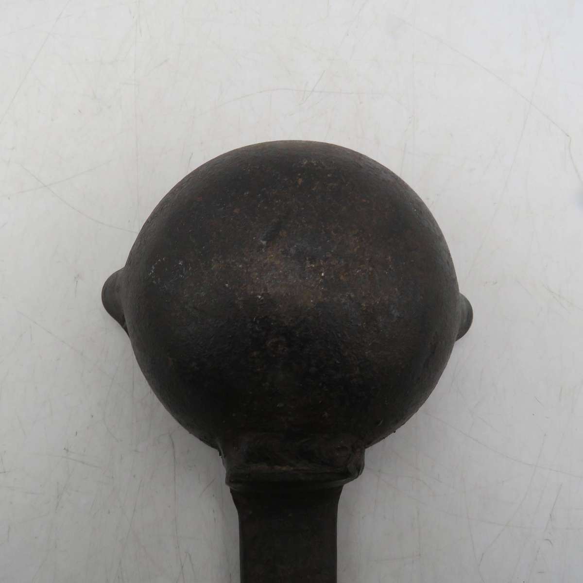 Antique Iron ladle for melting lead for bullet making - Length 44cm