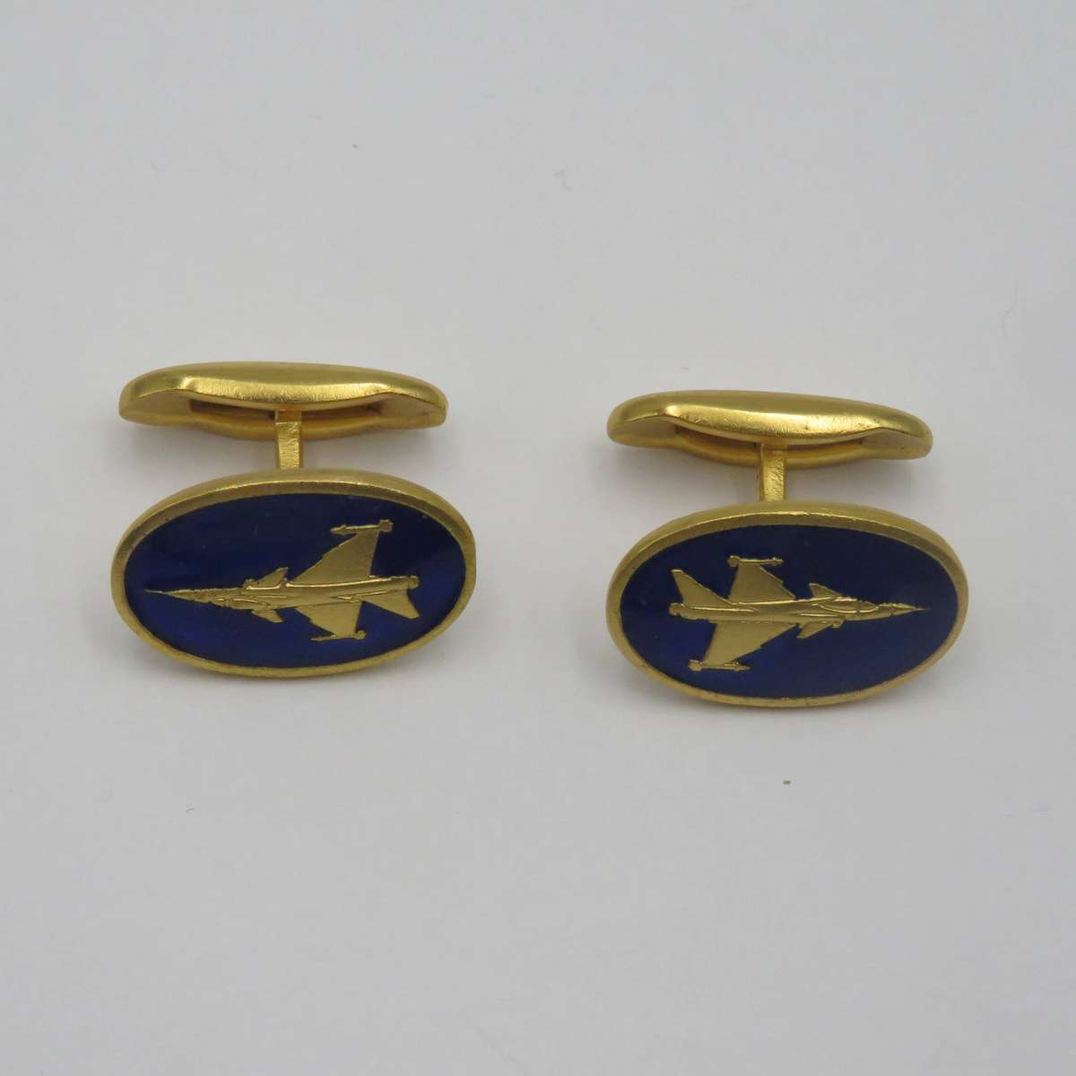 Set of Fighter jets cufflinks and tie clip