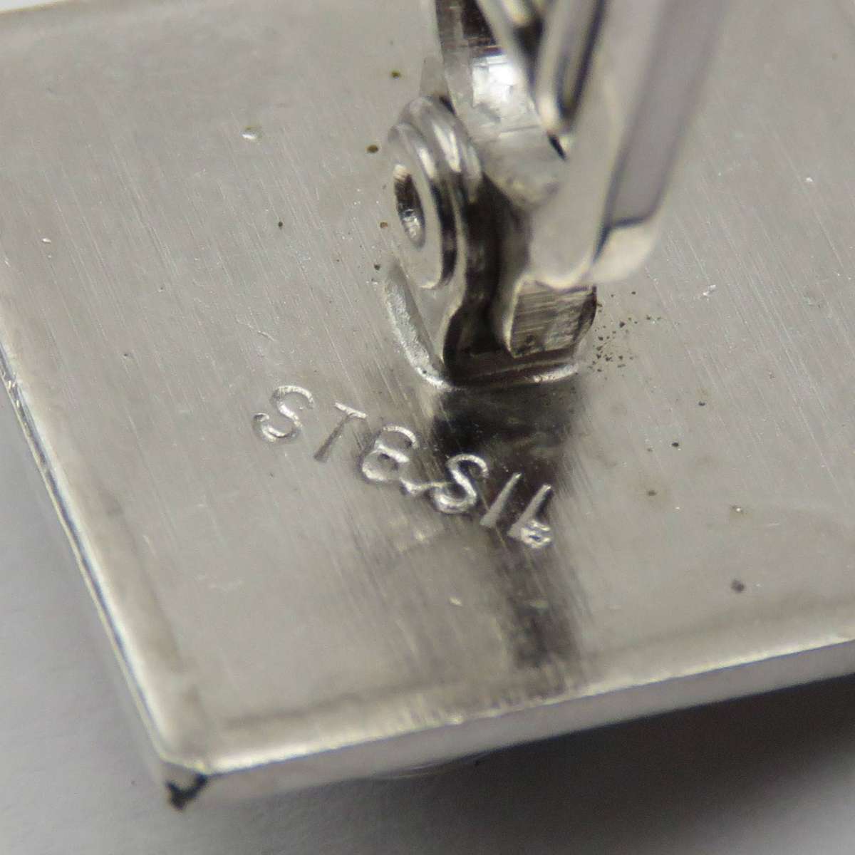 Vintage Sterling silver cufflinks with doublet opals - weighs 9,5g