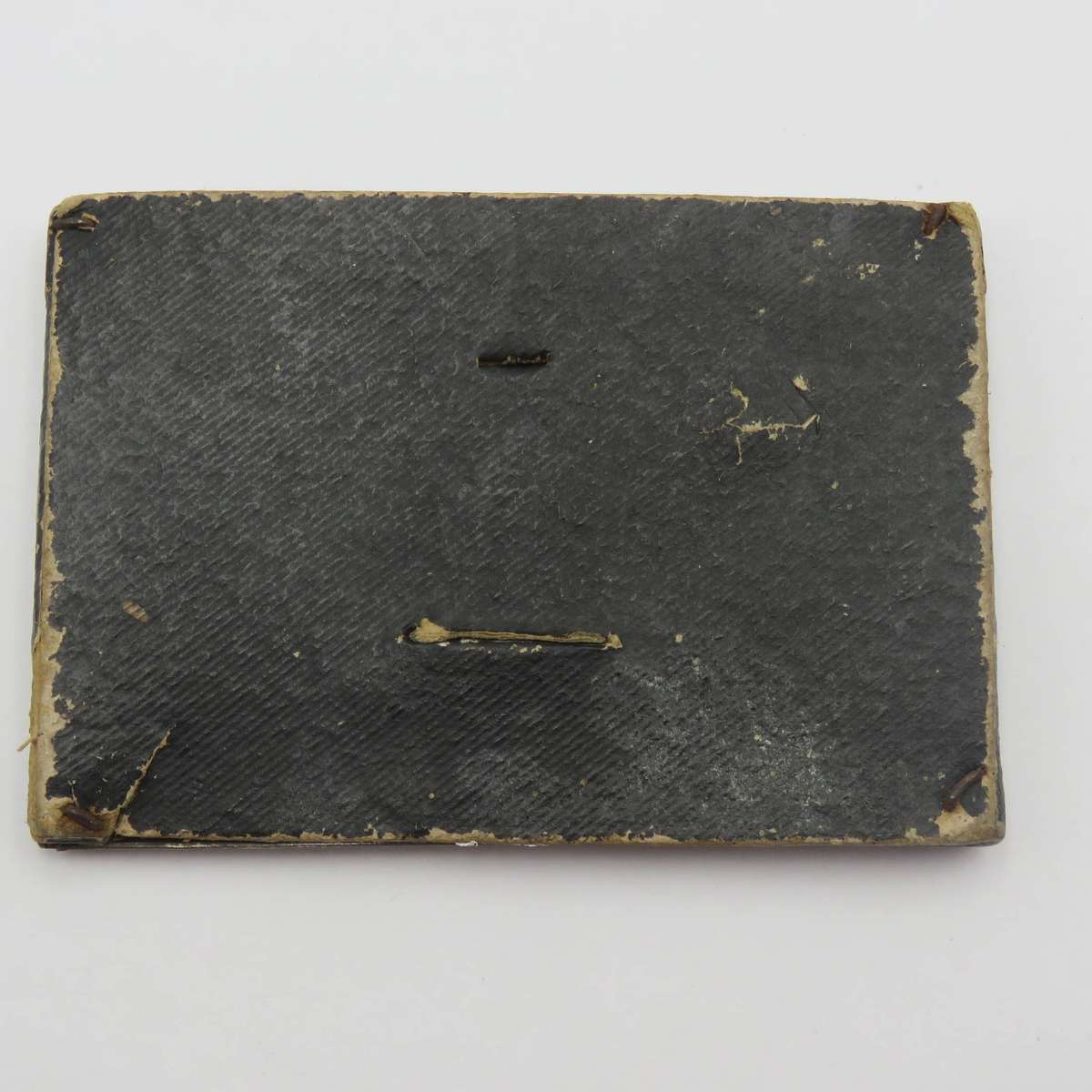 Antique silver mini photo frame with 2 oval slots
