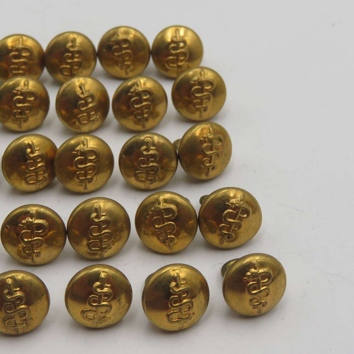 Lot of 30 SA Medical Corps small uniform buttons