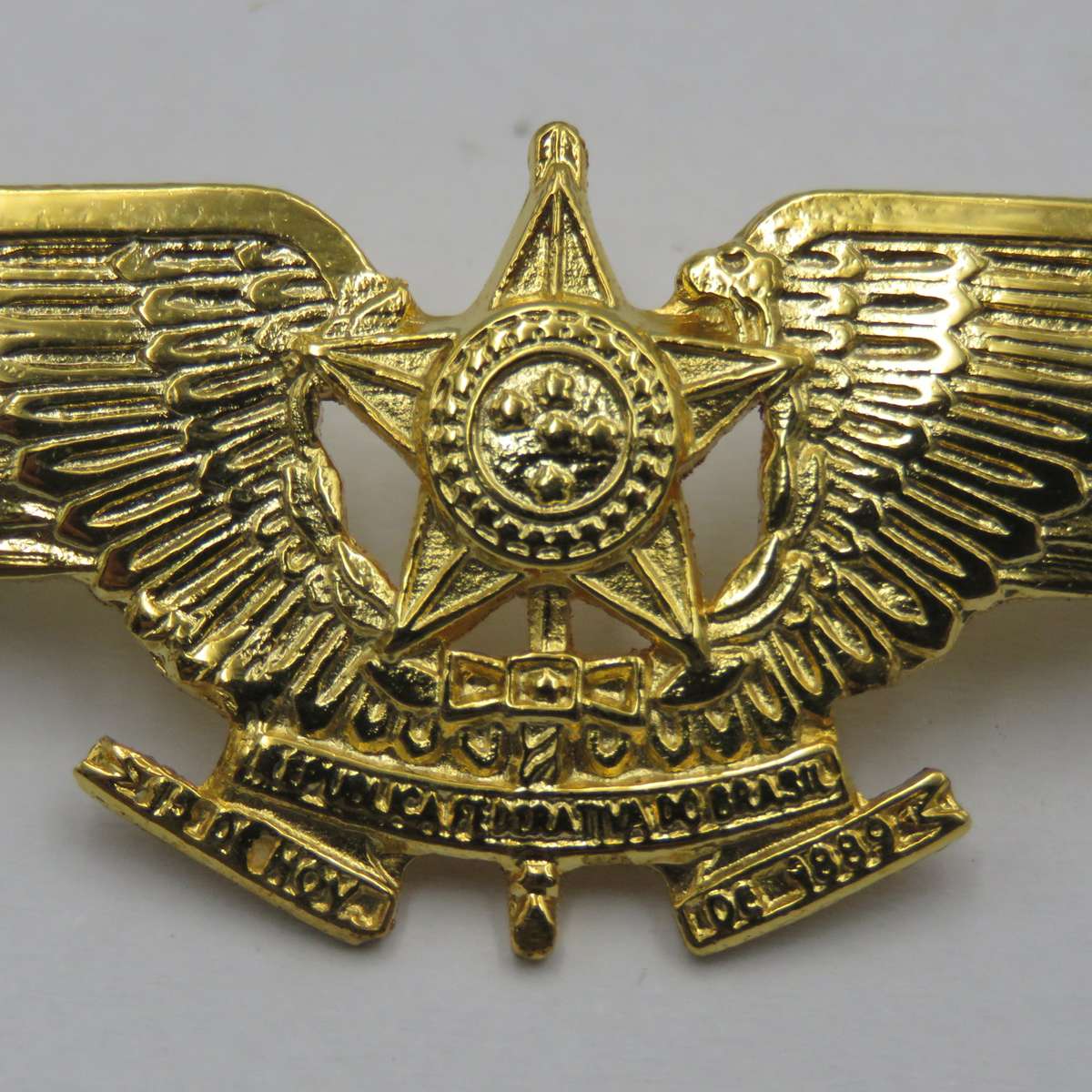 Pair of Brazilian Air Force Pilot wing badges - mess dress and full size