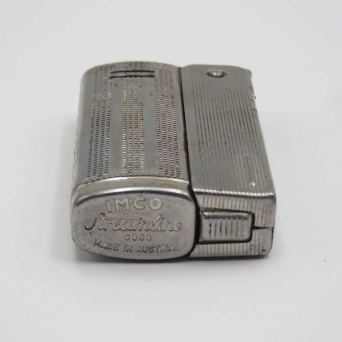 Vintage Imco Streamline pocket fuel lighter - working