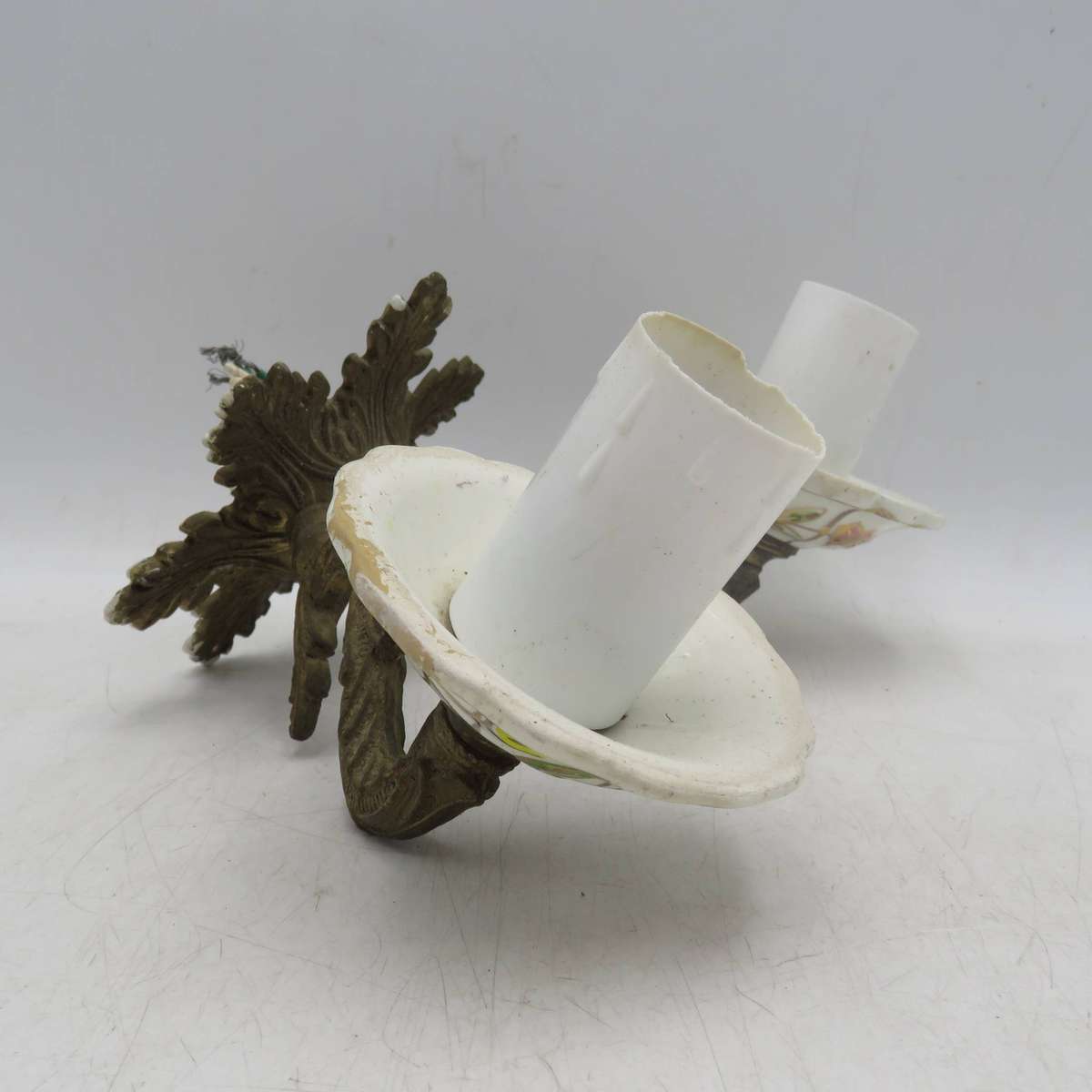 Vintage Double arm wall hanging candle style electrical lamp