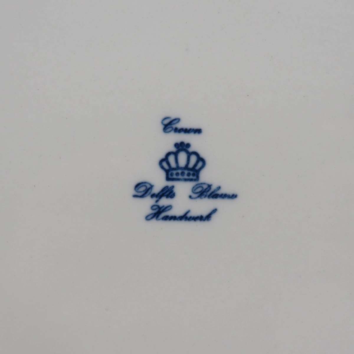 Vintage Red Delft willow pattern oval platter