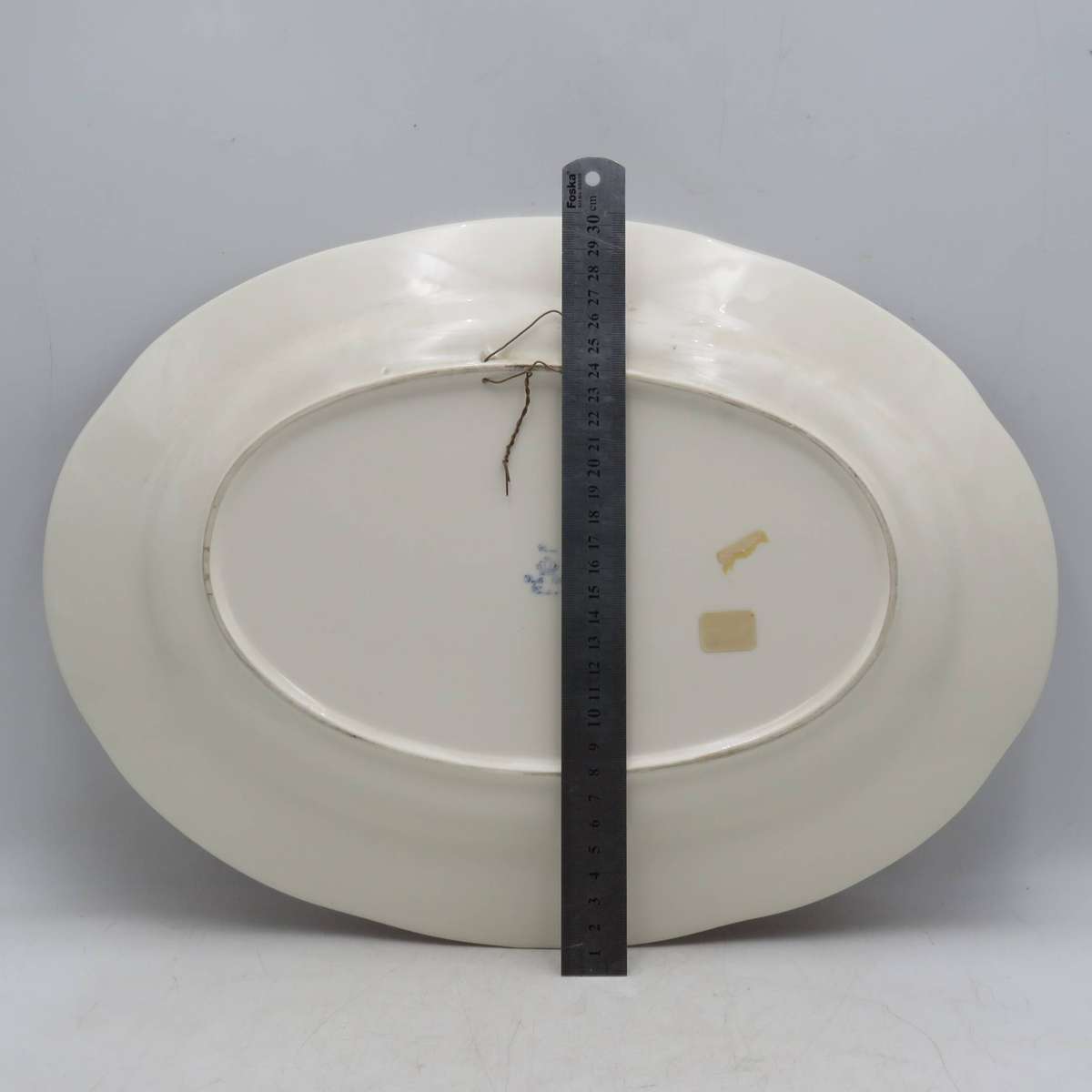Vintage Royal Crown Delft floral pattern porcelain oval platter