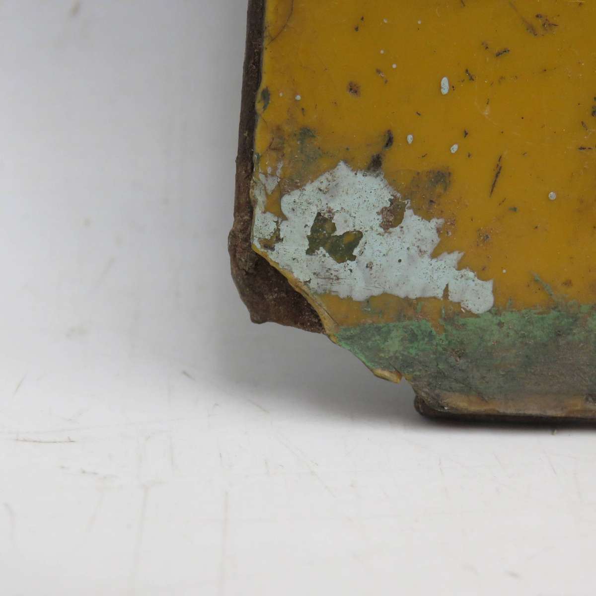 Vintage Beware Moving Machinery sign with Alligator - Plastic on metal sign