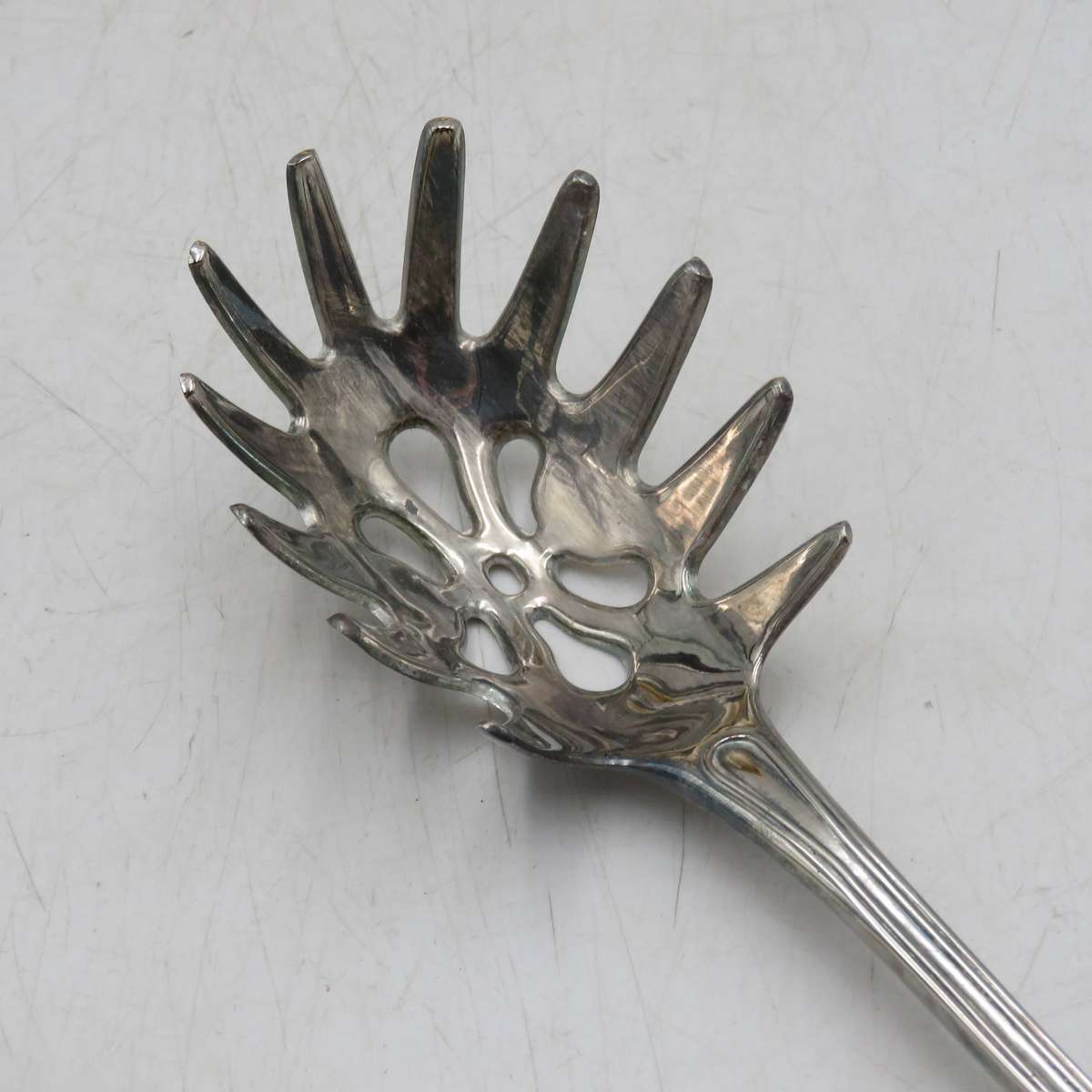 Vintage silverplated pasta and lasagne serving set - issued by American Swiss