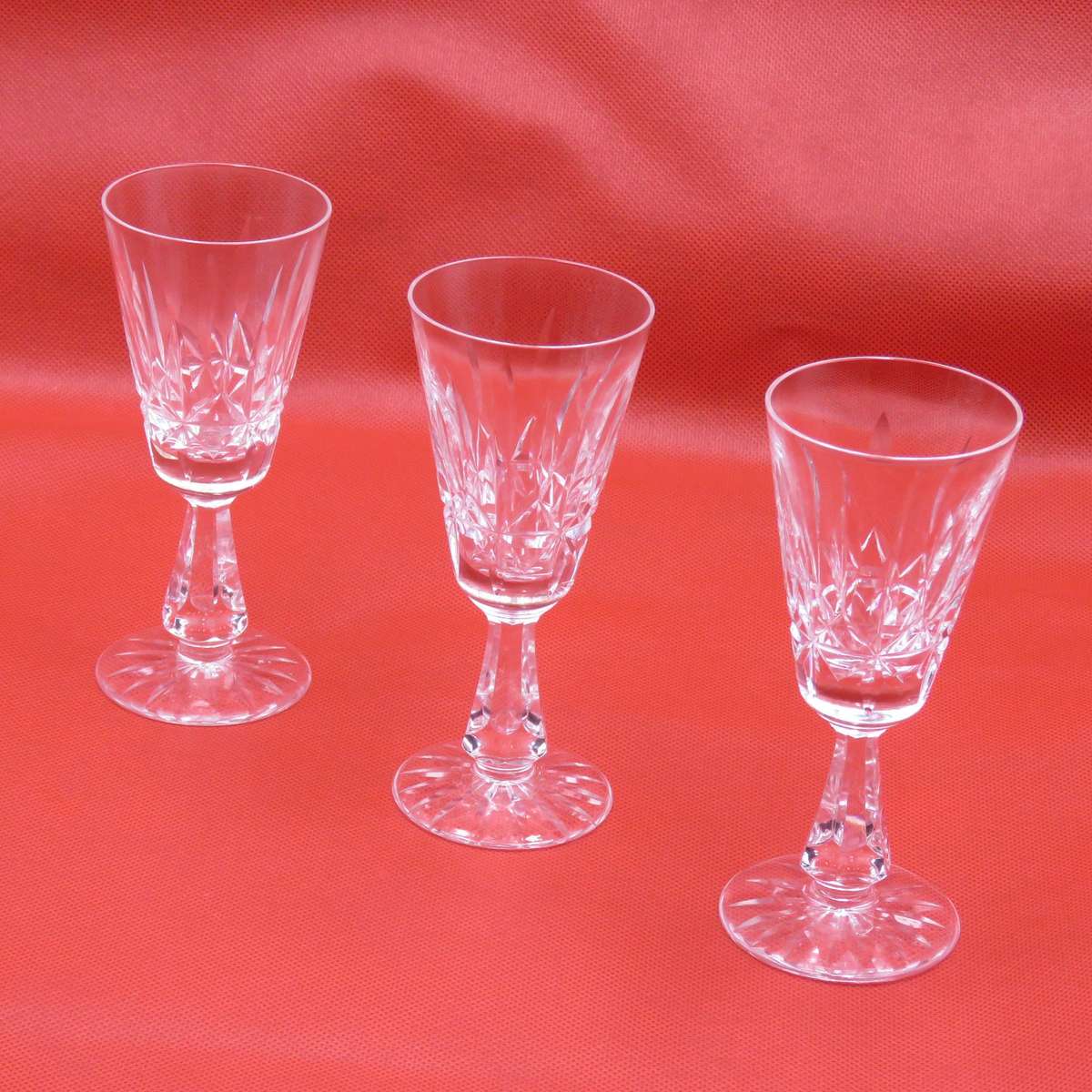 Set of 6 Waterford Crystal sherry glasses