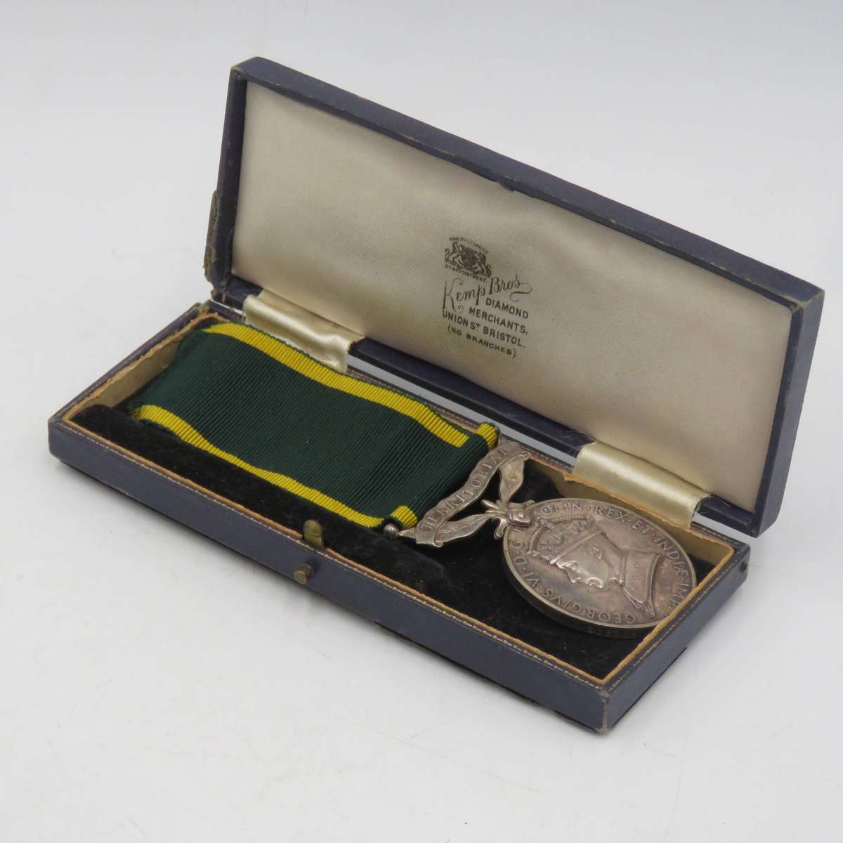 WW2 British Efficiency medal with Territorial clasp issued to 2032231 PTE S.L Wake R.A.O.C