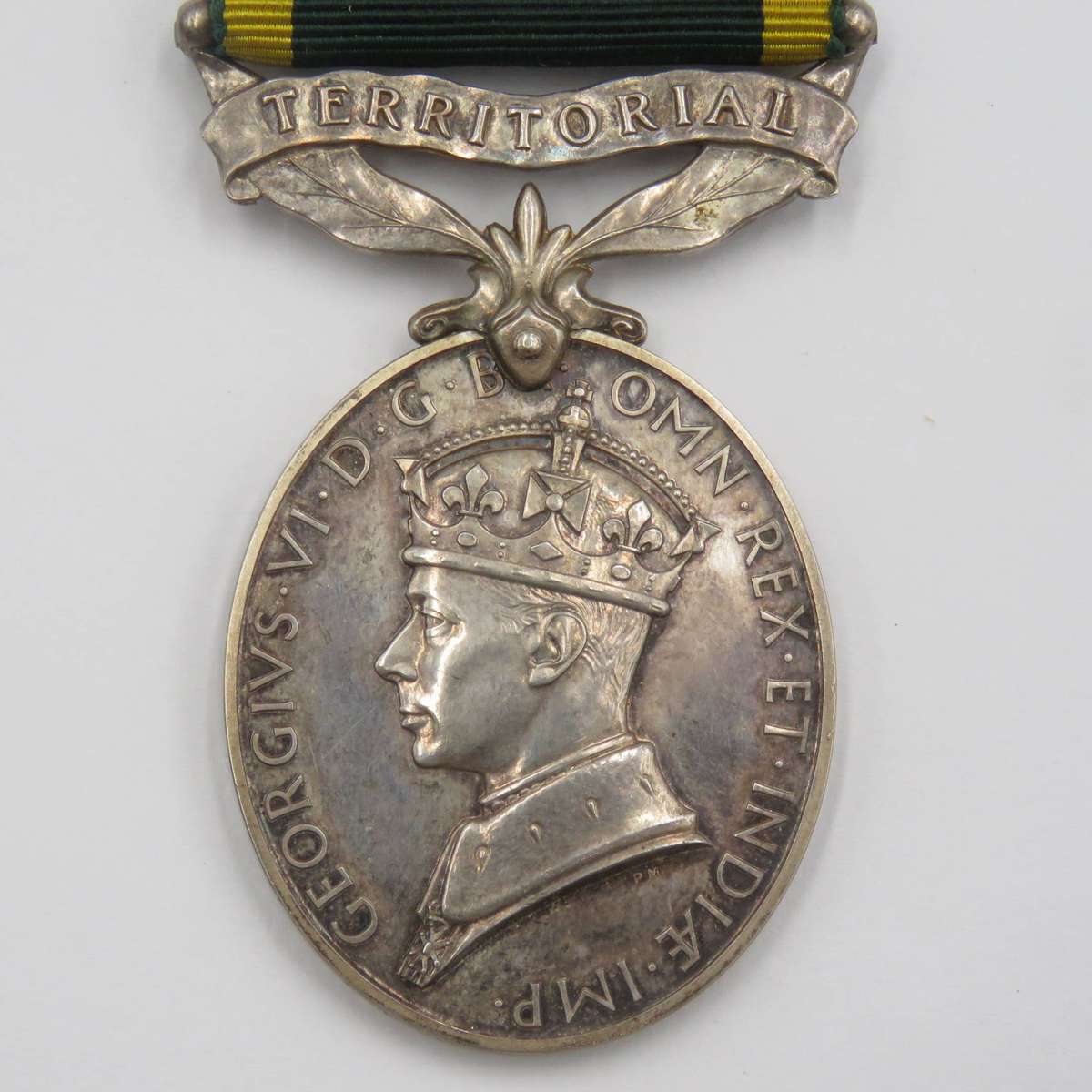 WW2 British Efficiency medal with Territorial clasp issued to 2032231 PTE S.L Wake R.A.O.C