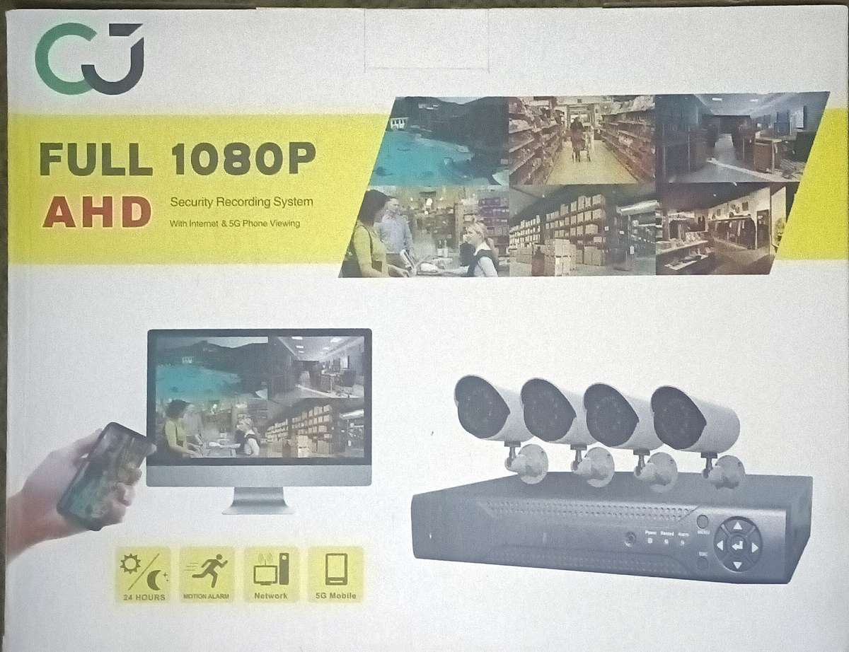 Full 1080P AHD SECURITY RECORDING SYSTEM and 4 cameras